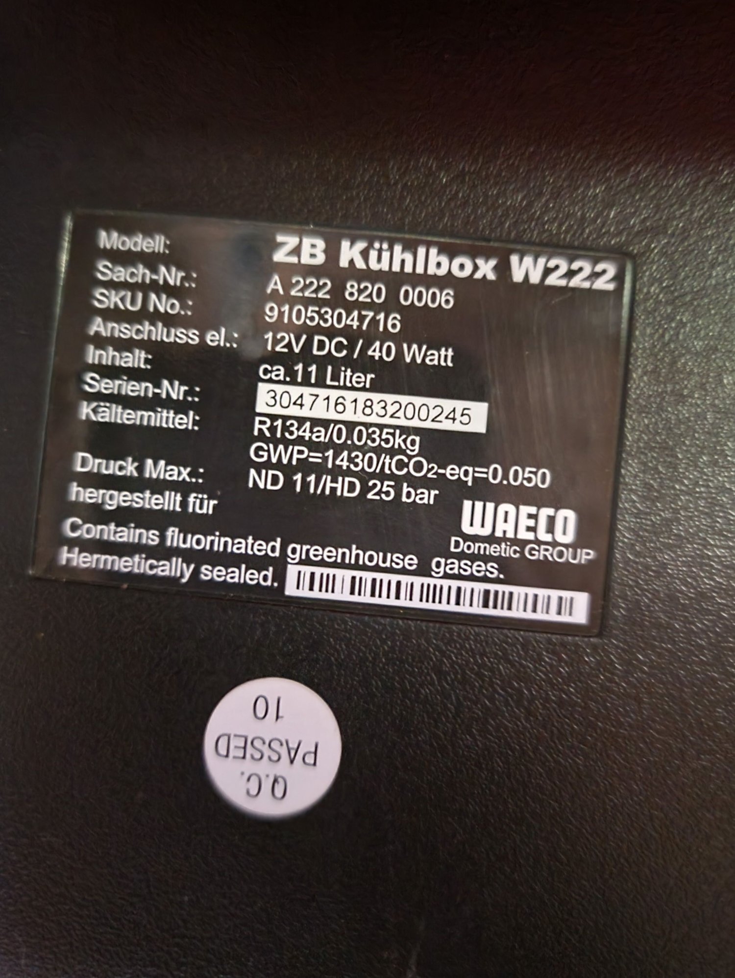 Accessories - W222 Fridge / Refrigerator / Kuhlbox (A2228200006, A2228200206) W/ FULL INSTALL KIT! - Used - 2014 to 2020 Mercedes-Benz S550 - Coventry, RI 02816, United States