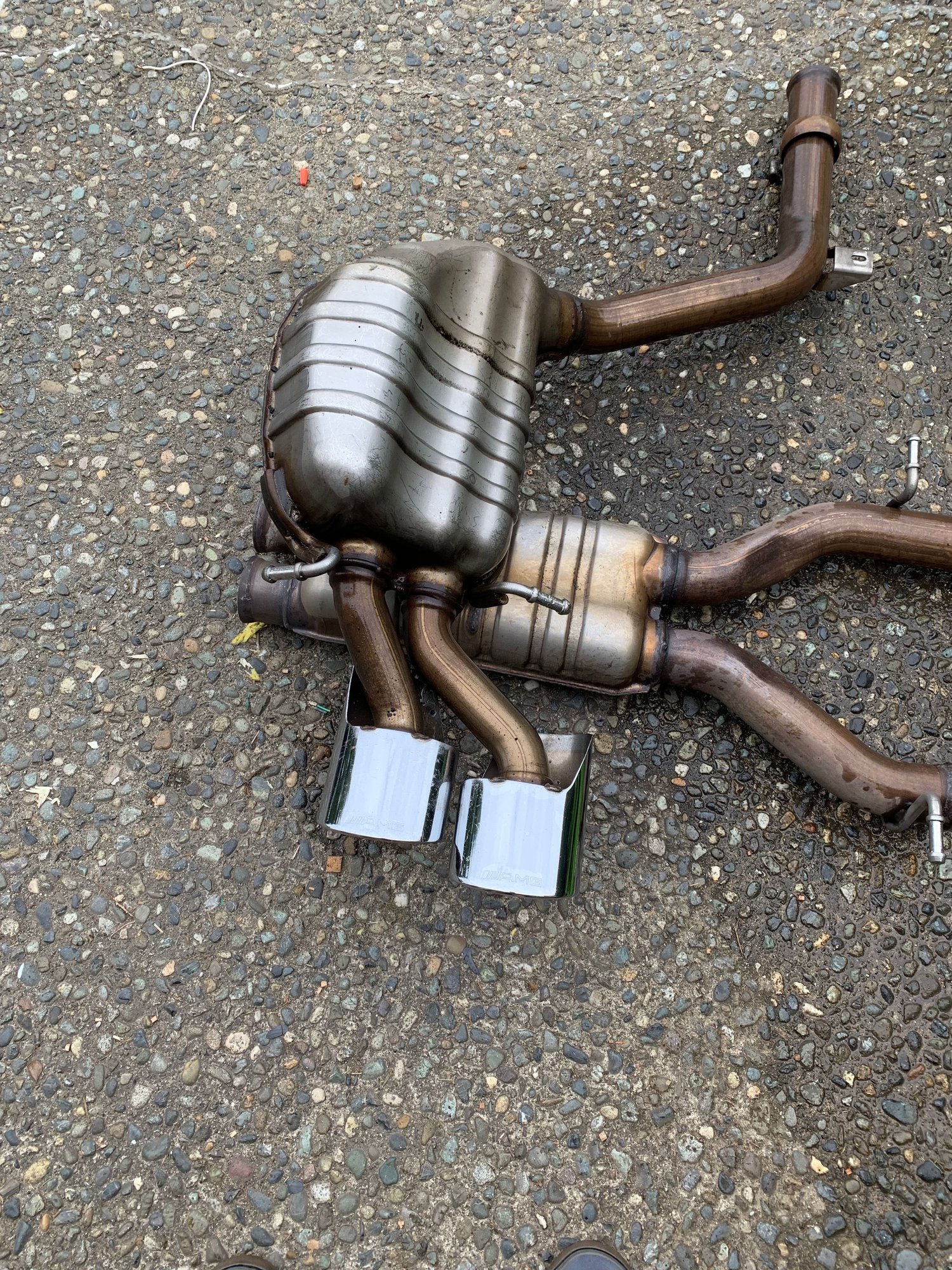 Engine - Exhaust - C63 mufflers - Used - 2013 Mercedes-Benz C63 AMG - Kenmore, WA 98028, United States