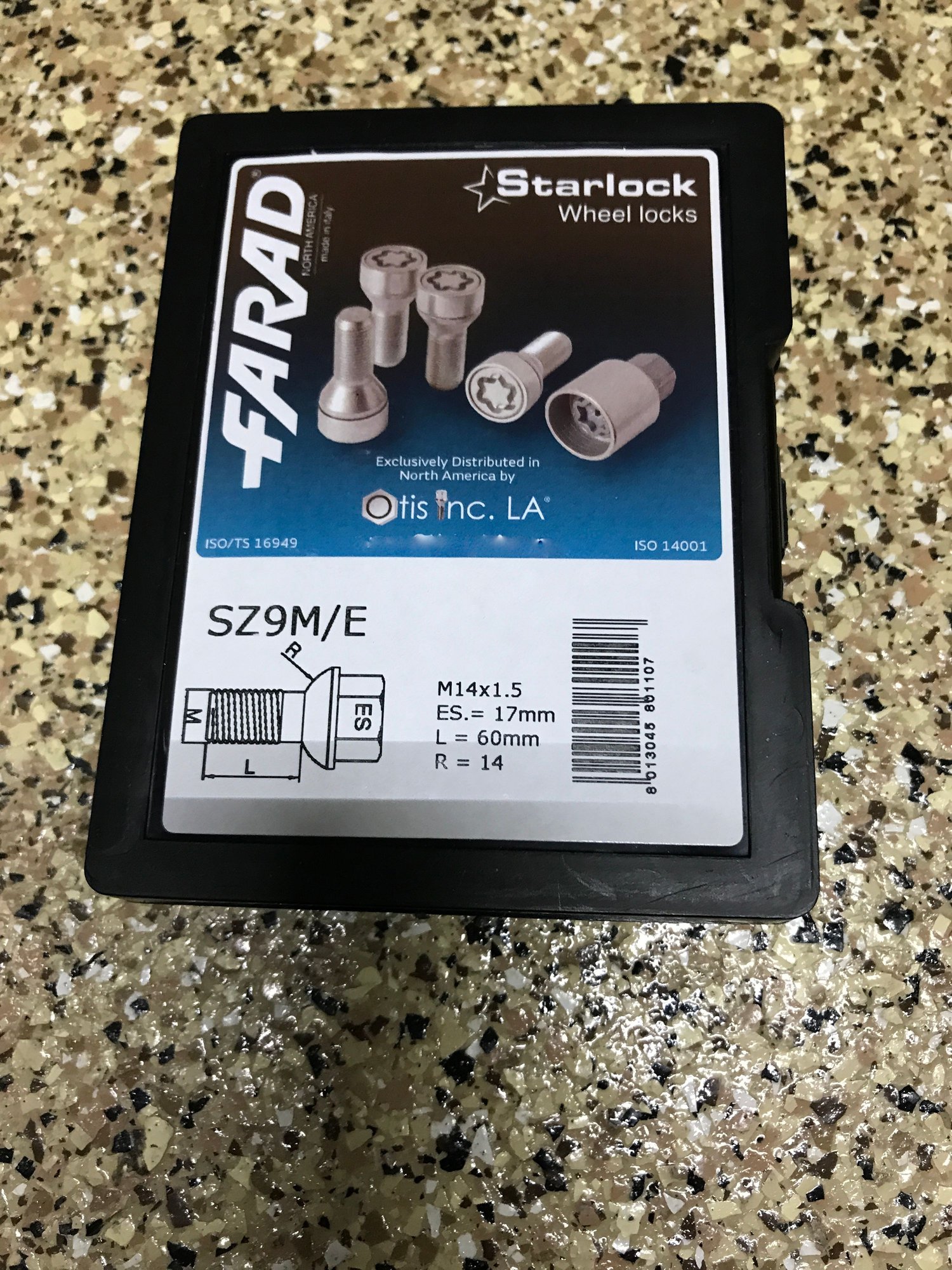 Wheels and Tires/Axles - Farad Italian Starlocks Wheel Lock Bolts M14x1.5x60 R14 Mercedes Ball Seat - New - 0  All Models - Sarasota, FL 34233, United States