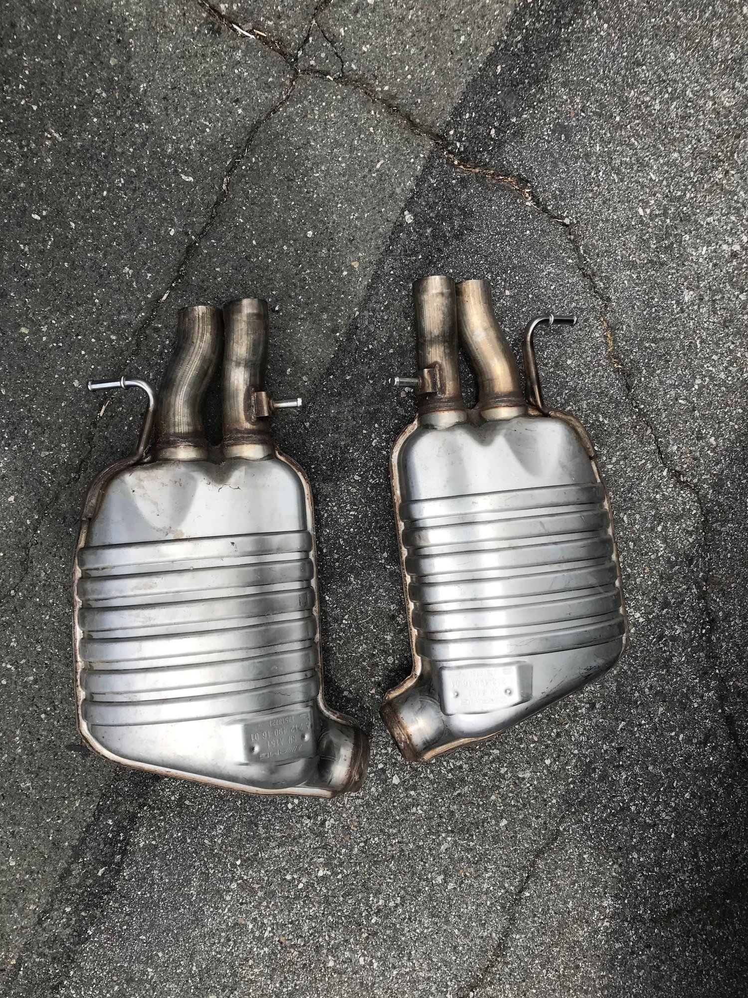 Engine - Exhaust - W212 OEM Mufflers - Used - 2014 to 2016 Mercedes-Benz E63 AMG S - Cerritos, CA 90703, United States