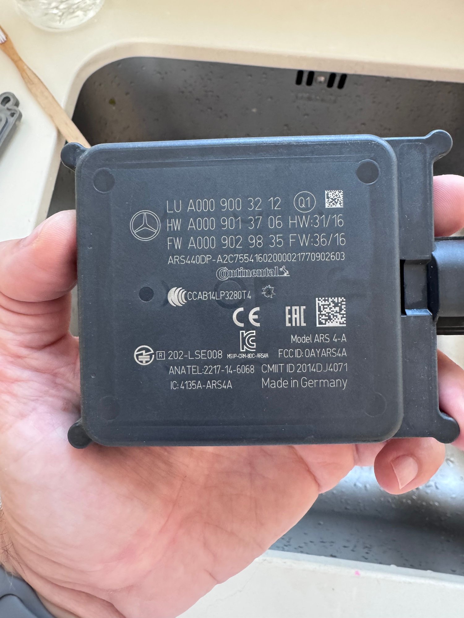 My radar sensor, very clean now😃