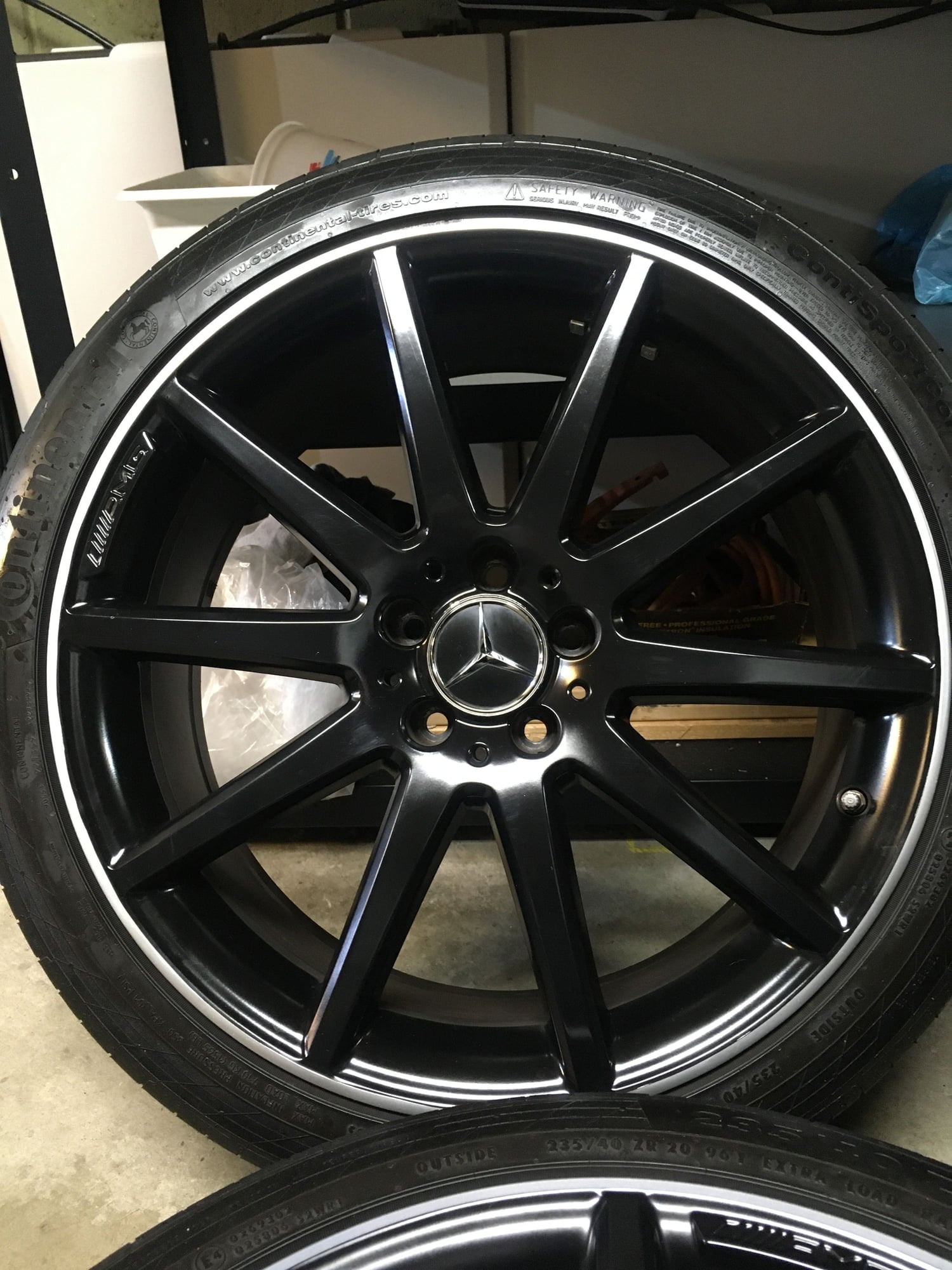 Wheels and Tires/Axles - 20" 10-spoke Black Matte Finish OEM AMG Wheels + Summer Tires - Used - 2015 to 2020 Mercedes-Benz GLA45 AMG - Pittsburgh, PA 15207, United States