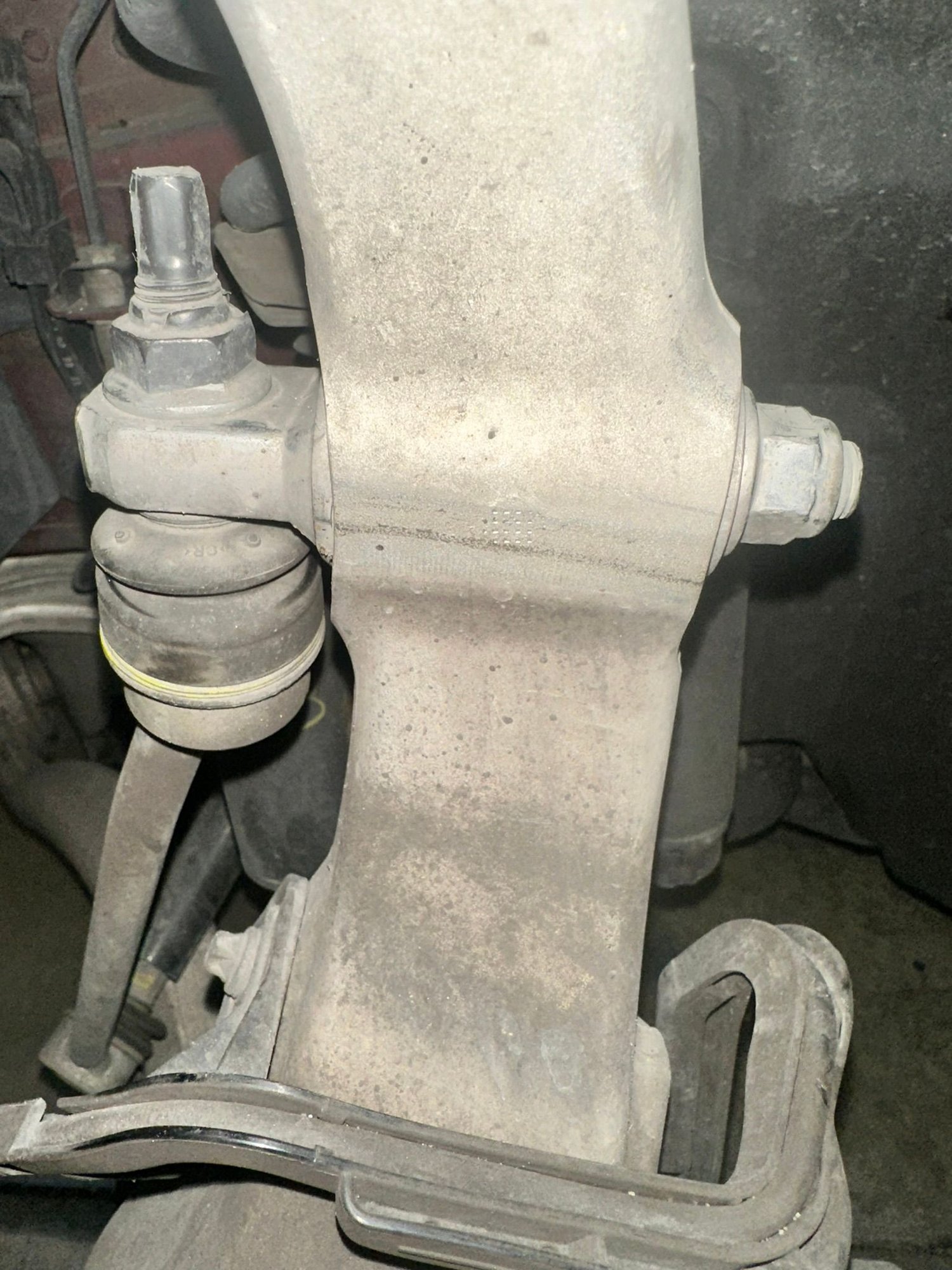Here is a closer photo of where it was rubbing.