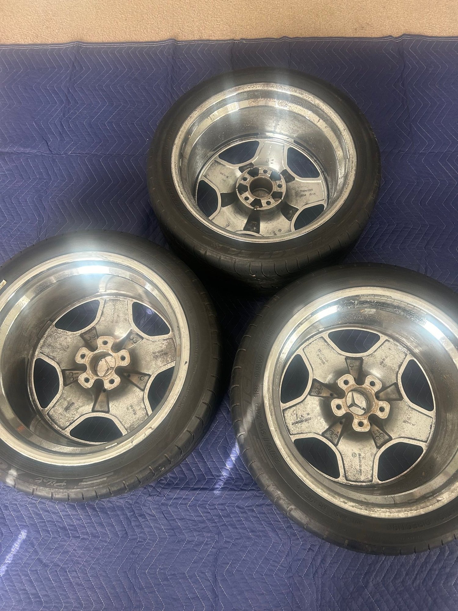 Wheels and Tires/Axles - (3) AMG Aero 2 BBS 18" Wheels - Used - Jacksonville, NC 28546, United States