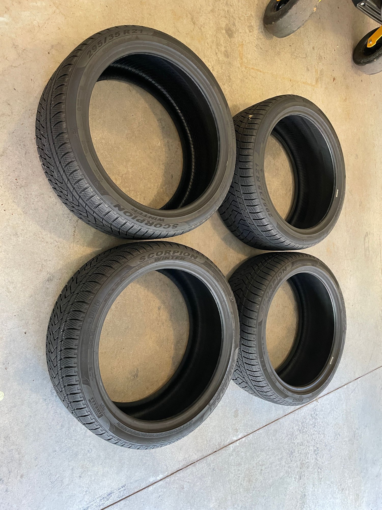 Wheels and Tires/Axles - Pirelli Scorpion Winter Tires - 2 Front: 265/40/R21; 2Rear: 295/35/R21 - Used - 2019 to 2021 Mercedes-Benz GLC63 AMG - Brunswick, ME 04011, United States