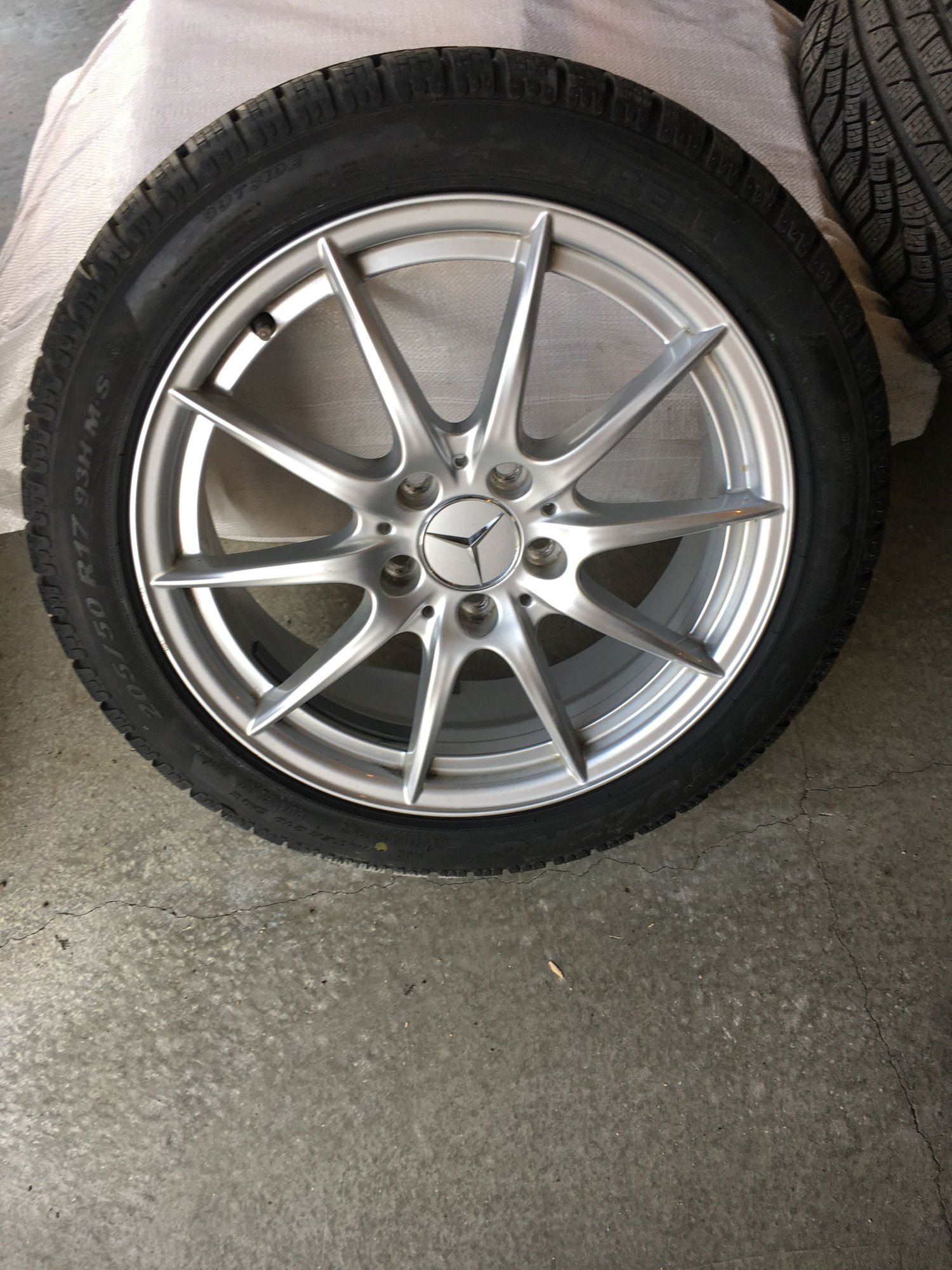 Wheels and Tires/Axles - Mercedes B-Class W246 CLA Class W117 Winter Wheels and Tire Set - Used - Edmonton, AB T6X0L5, Canada