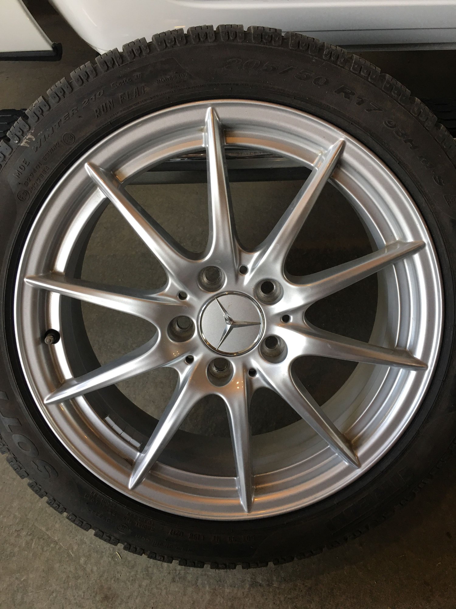 Wheels and Tires/Axles - Mercedes B-Class W246 CLA Class W117 Winter Wheels and Tire Set - Used - Edmonton, AB T6X0L5, Canada