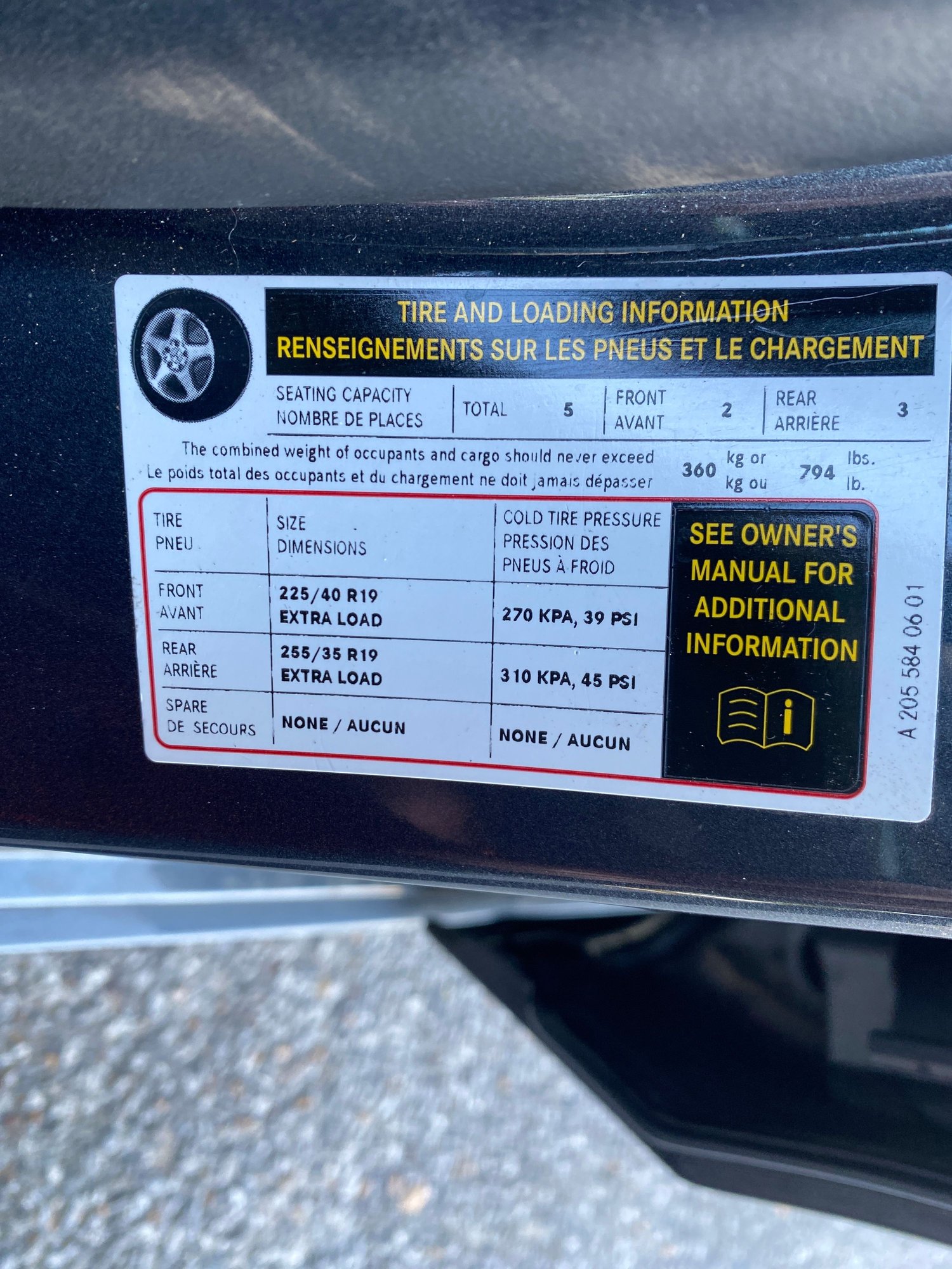 Man, I should�ve checked those guys. I thought they would�ve made sure the right tire pressure was in. 