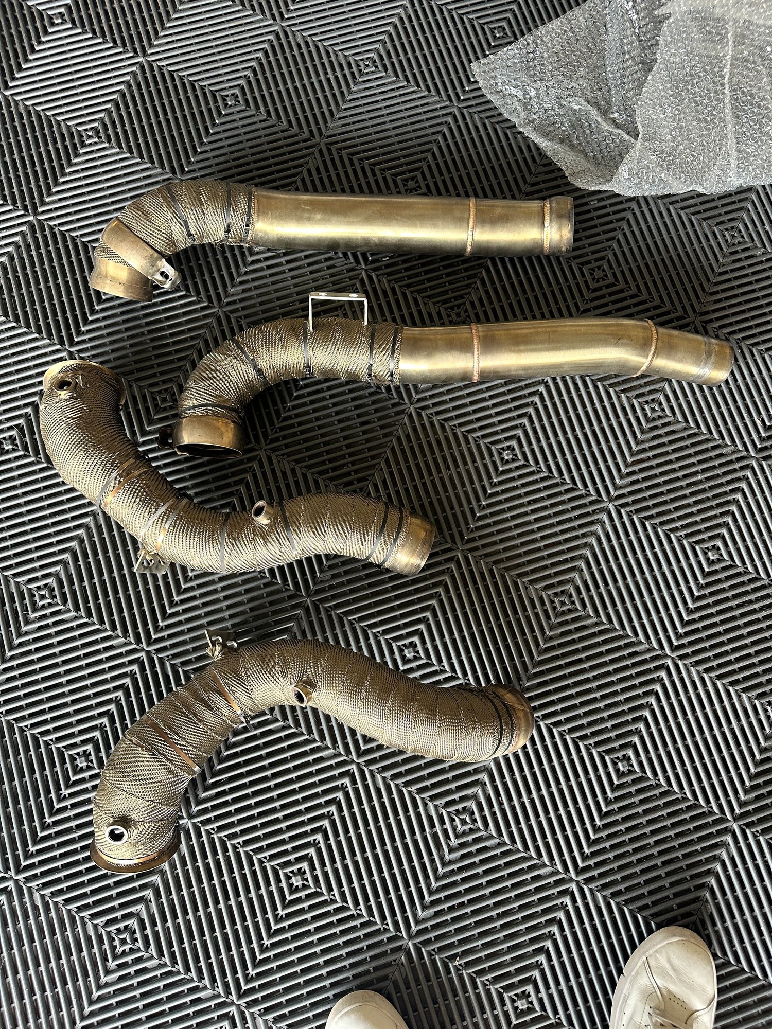 Engine - Exhaust - AMG GT SSR Catless downpipes, heat wrapped - Used - 2016 to 2021 Mercedes-Benz AMG GT S - Santa Rosa Beach, FL 32459, United States