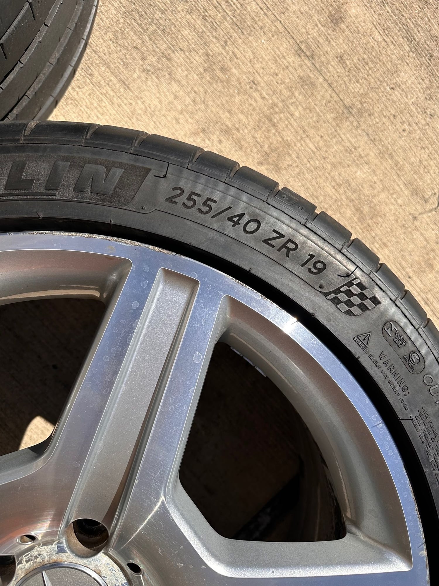 Wheels and Tires/Axles - Mercedes s550 19” OEM AMG sport wheels (staggered) with Michelin Pilot Sport 4S - Used - 2009 Mercedes-Benz S550 - Houston, TX 77024, United States