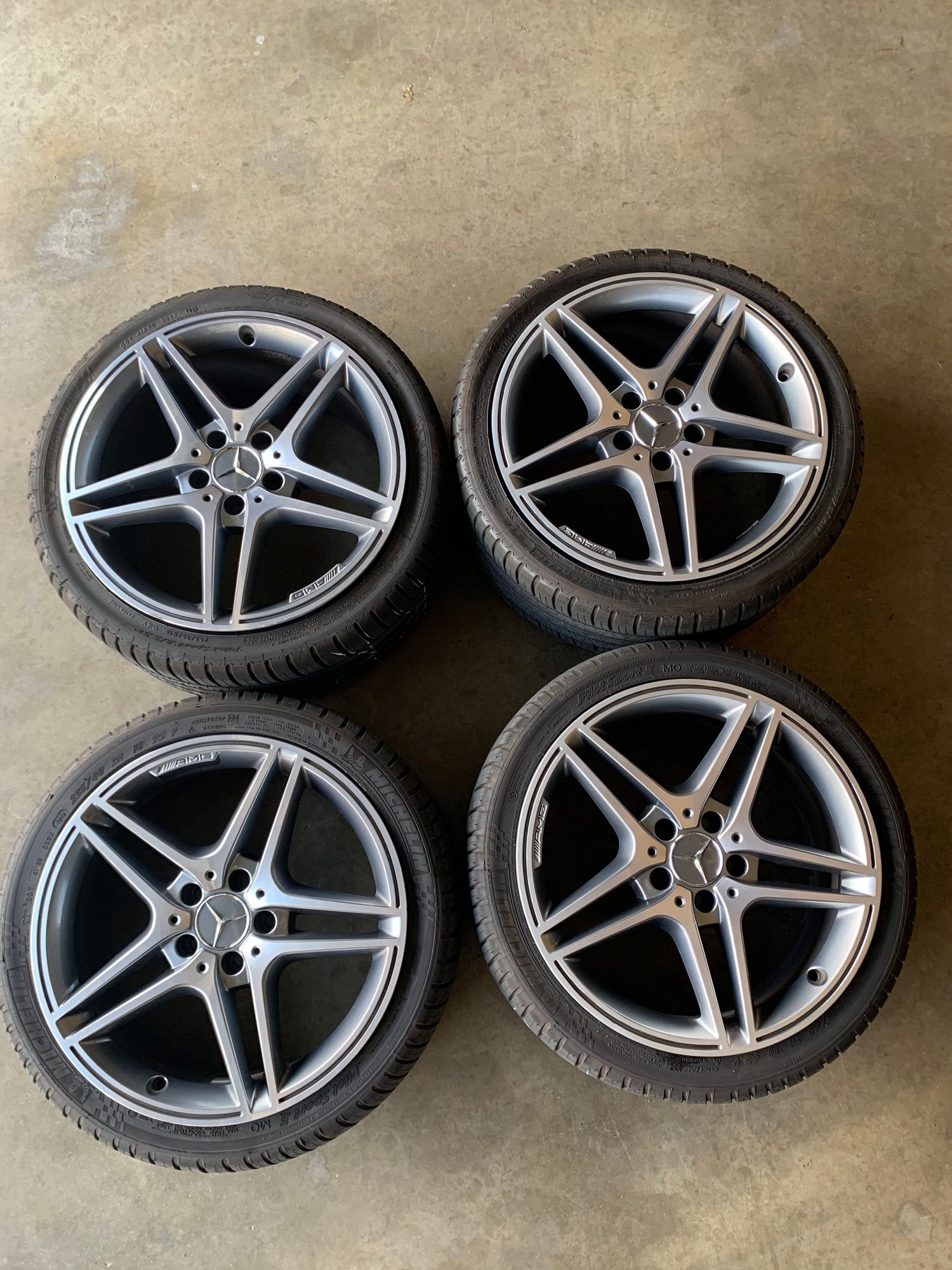 Wheels and Tires/Axles - Mercedes OEM AMG wheels with tires 18" off W204 C63 - Used - 2008 to 2020 Mercedes-Benz C63 AMG - 2008 to 2020 Mercedes-Benz C300 - 2010 to 2020 Mercedes-Benz E350 - Riverside, Ca, CA 92504, United States