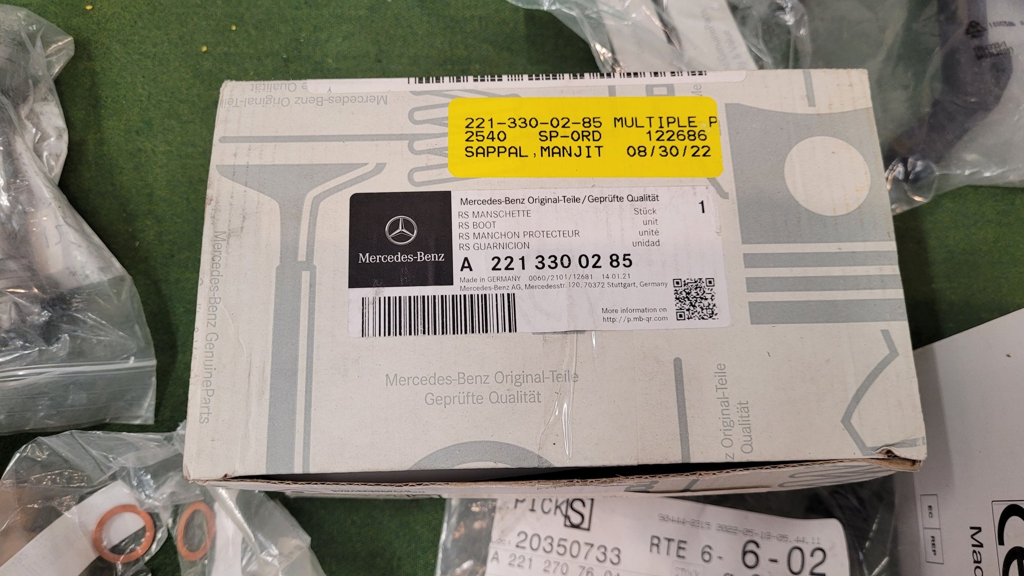 Drivetrain - OEM w212 inner CV boot kit a2213300285 - New - 2014 to 2016 Mercedes-Benz E63 AMG - Jax, FL 32097, United States