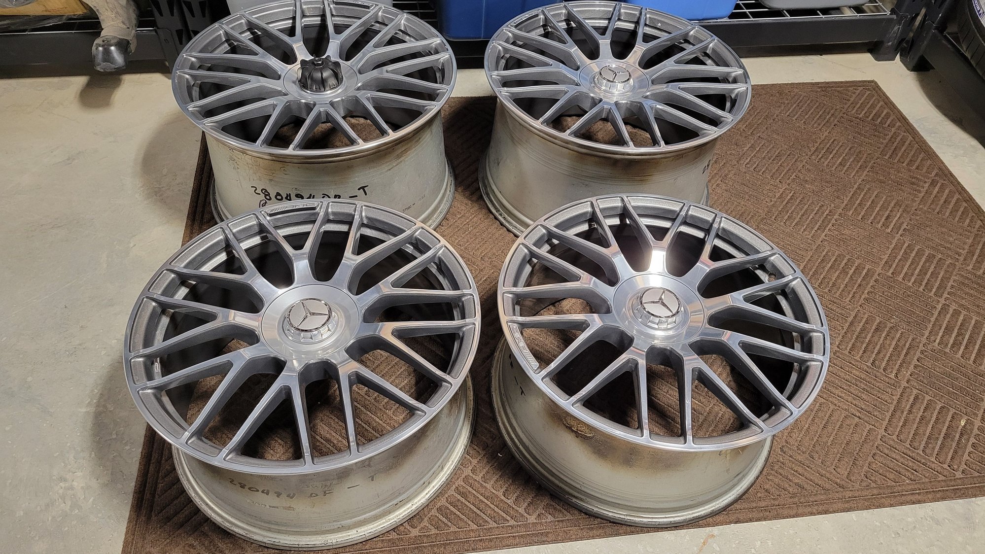 Wheels and Tires/Axles - (4) AMG GTS Cross Spokes off 2017 19/20s - Used - Olathe, KS 66062, United States