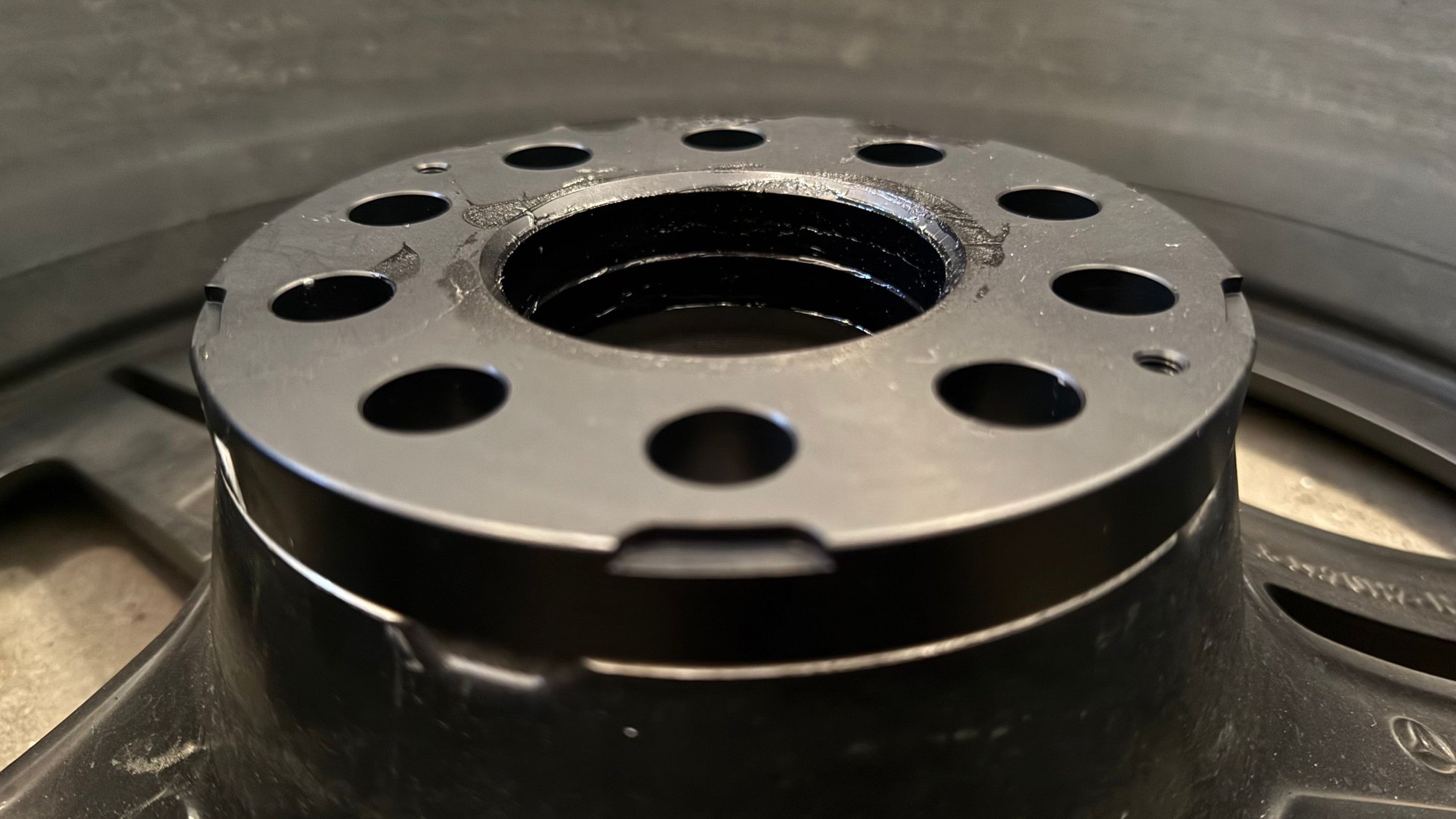 New greased spacers on cleaned wheels fit snug but still fit easy by hand not like the corroded ones