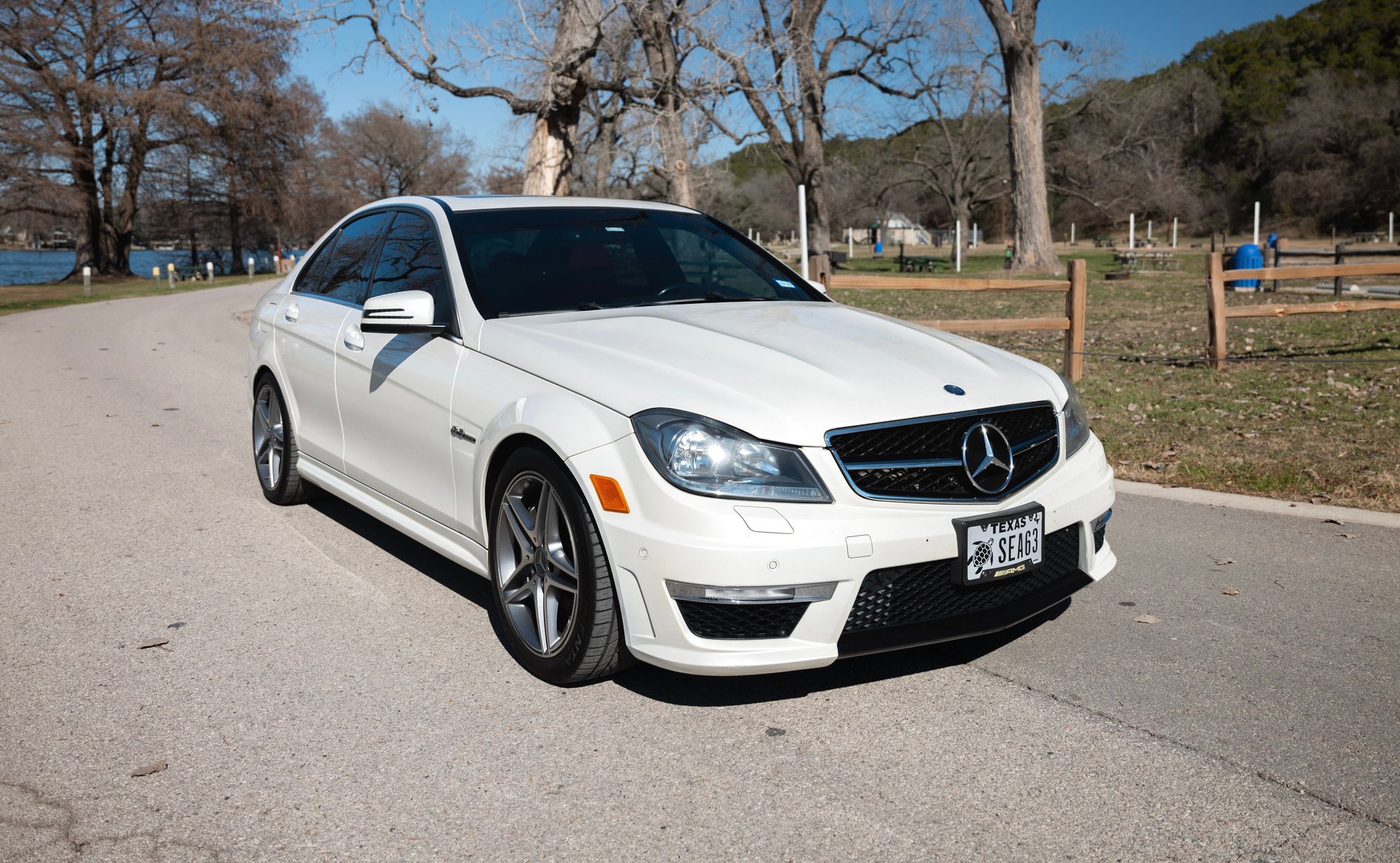 2012 Mercedes-Benz C63 AMG - 2012 C63 AMG - Used - VIN WDDGF7HB3CA687099 - 119,500 Miles - 8 cyl - 2WD - Automatic - Sedan - White - Austin, TX 78735, United States