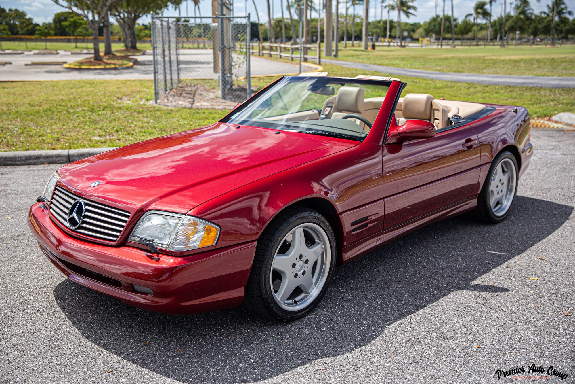 2001 Mercedes-Benz SL500 - 2001 MERCEDES BENZ SL500 SPORT - Used - VIN WDBFA68F41F196024 - 29,650 Miles - 8 cyl - 2WD - Automatic - Convertible - Red - West Palm Beach, FL 33414, United States