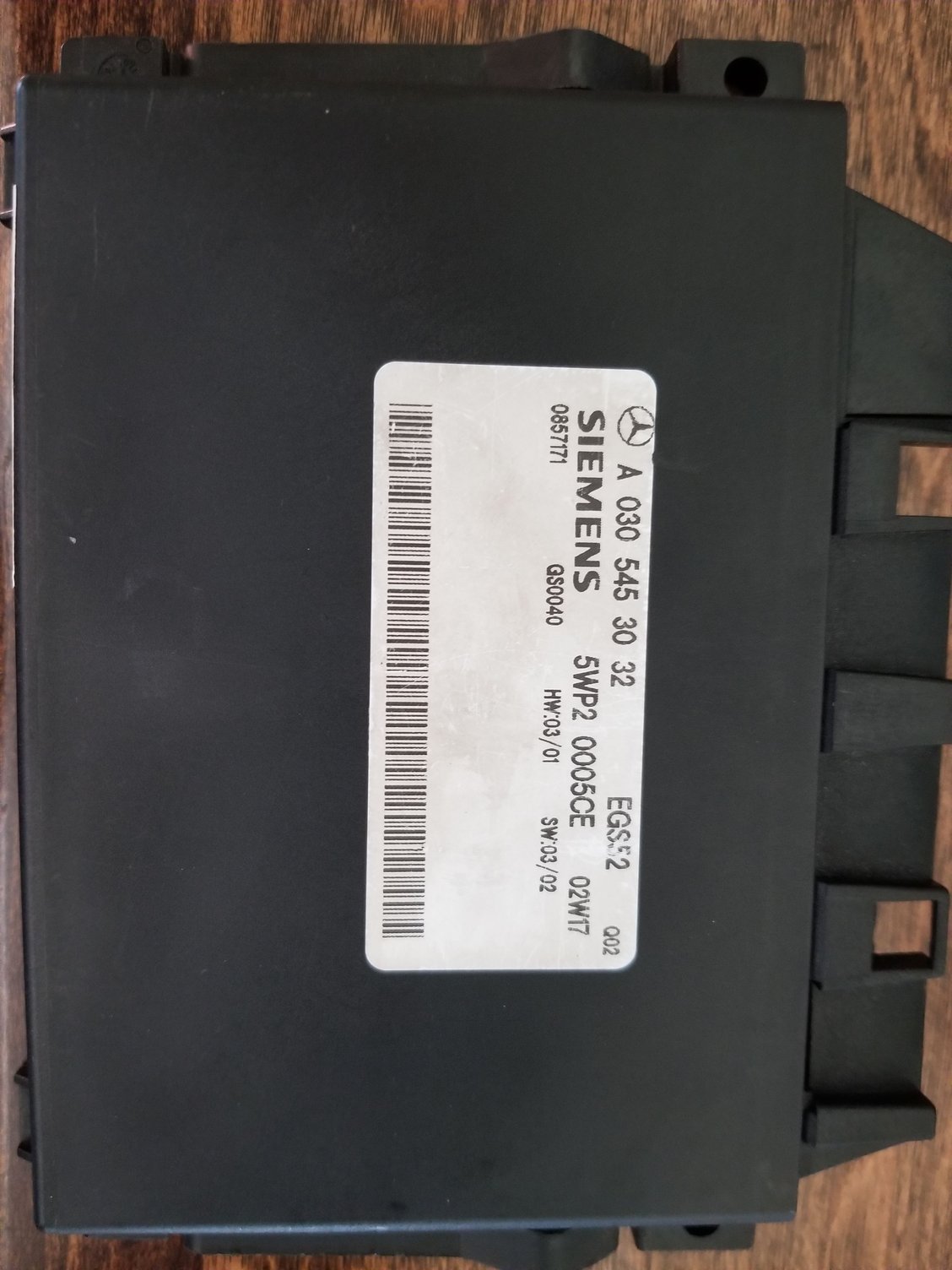 Engine - Electrical - W203 Transmission Control Unit - A0305453032 - Used - 2001 to 2004 Mercedes-Benz C220 - Sacramento, CA 95833, United States