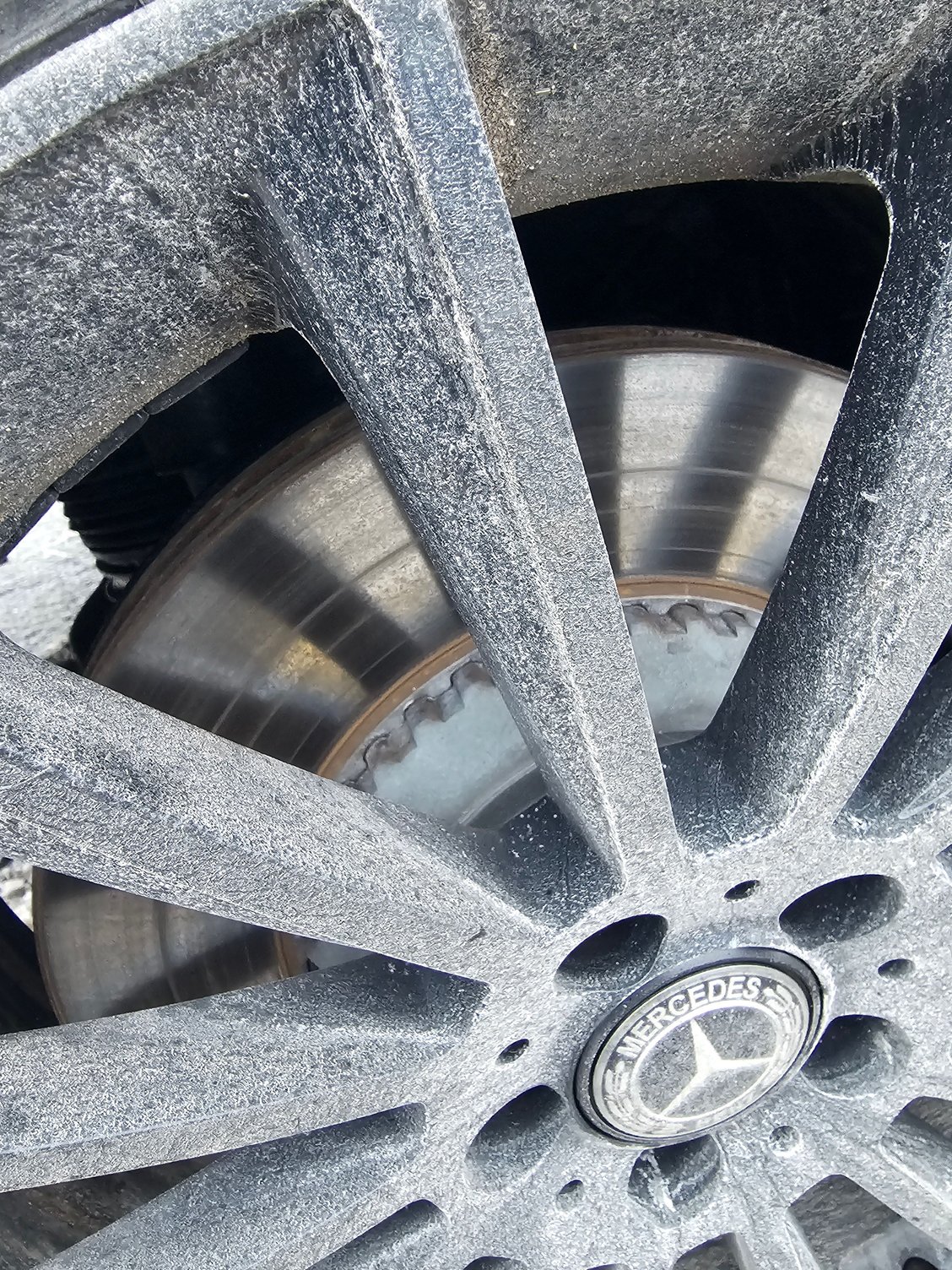 Rear right: no thin bands of rust