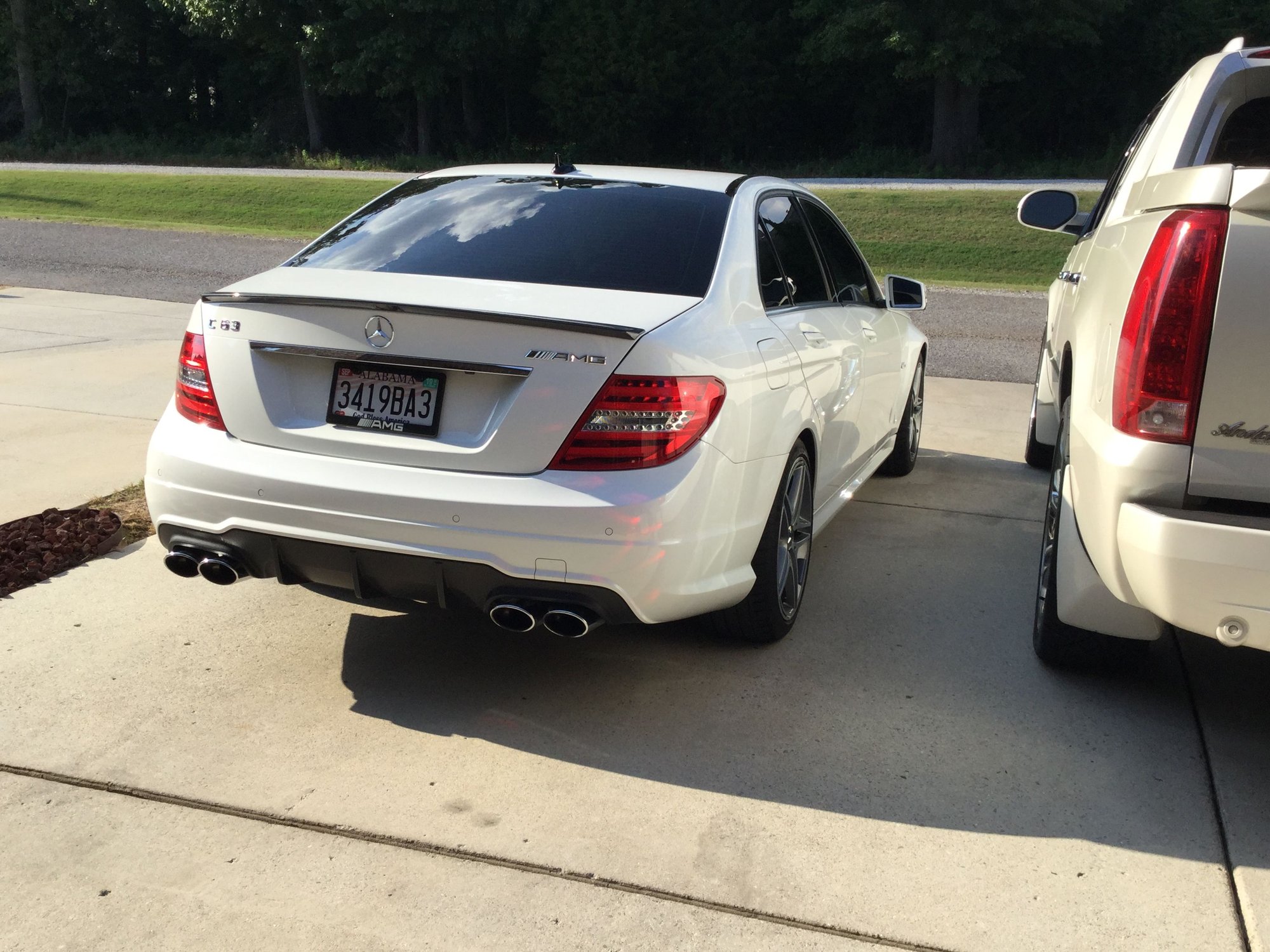 2013 Mercedes-Benz C63 AMG - 2013 Mercedes C63 AMG P31 Polar White w/ Red Designo Leather (Nicely Loaded) - Used - VIN WDDGF7HBXDA835265 - 39,570 Miles - 8 cyl - 2WD - Automatic - Sedan - White - Huntsville, AL 35824, United States