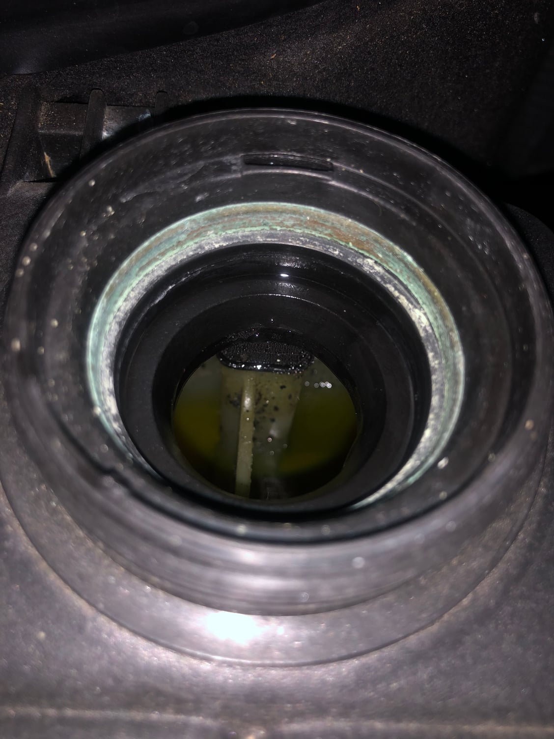 Black oily looking stuff in coolant tank -  Forums