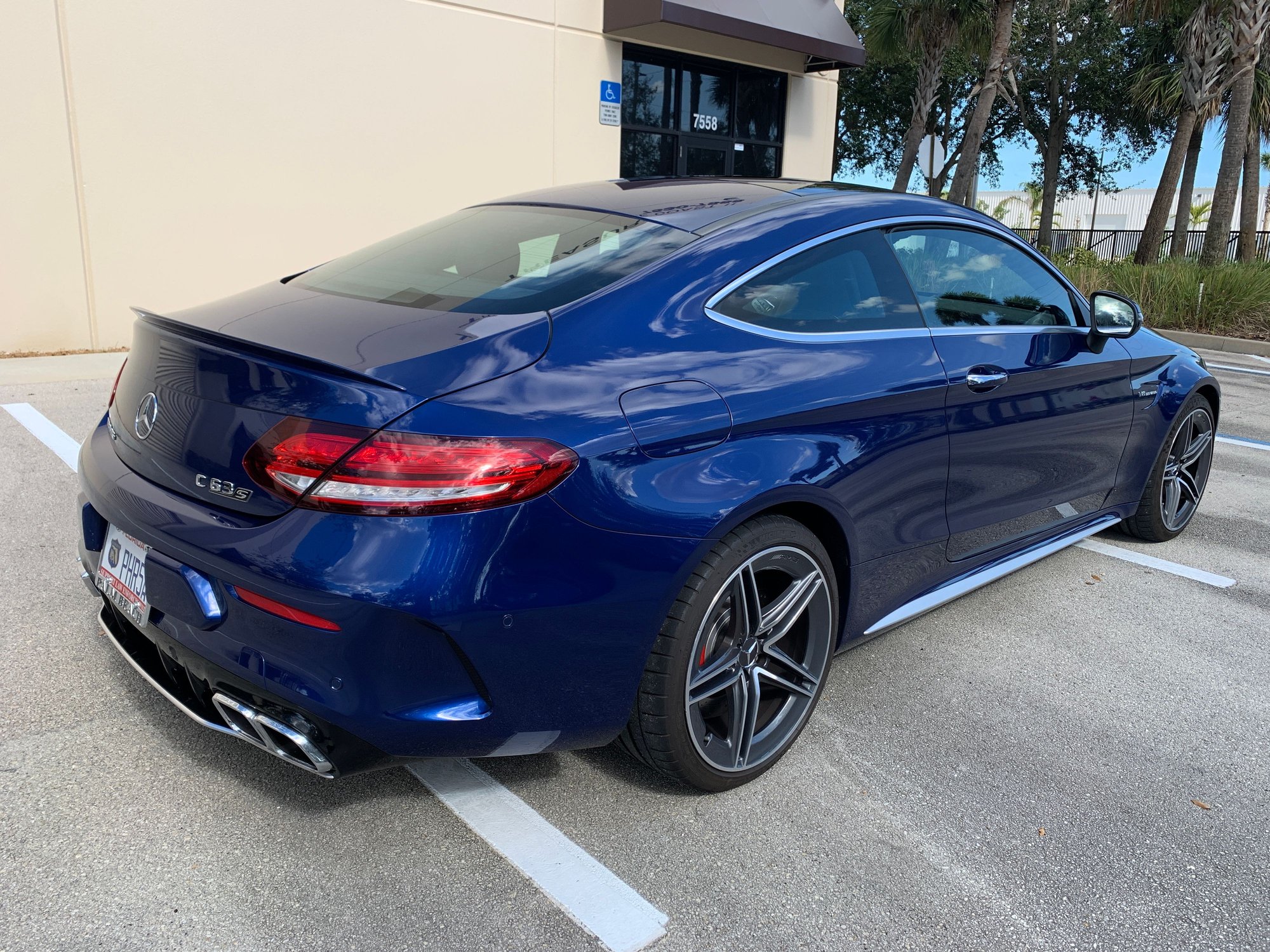 2019 Mercedes-Benz C63 AMG S - 2019 AMG C63S 2-Door Coupe ~~Save Over $15K~~No Accidents 4,092 Miles ~~~MSRP $88,585 - Used - VIN WDDWJ8HB0KF837316 - 4,092 Miles - 8 cyl - 2WD - Automatic - Coupe - Blue - Stuart, FL 34997, United States