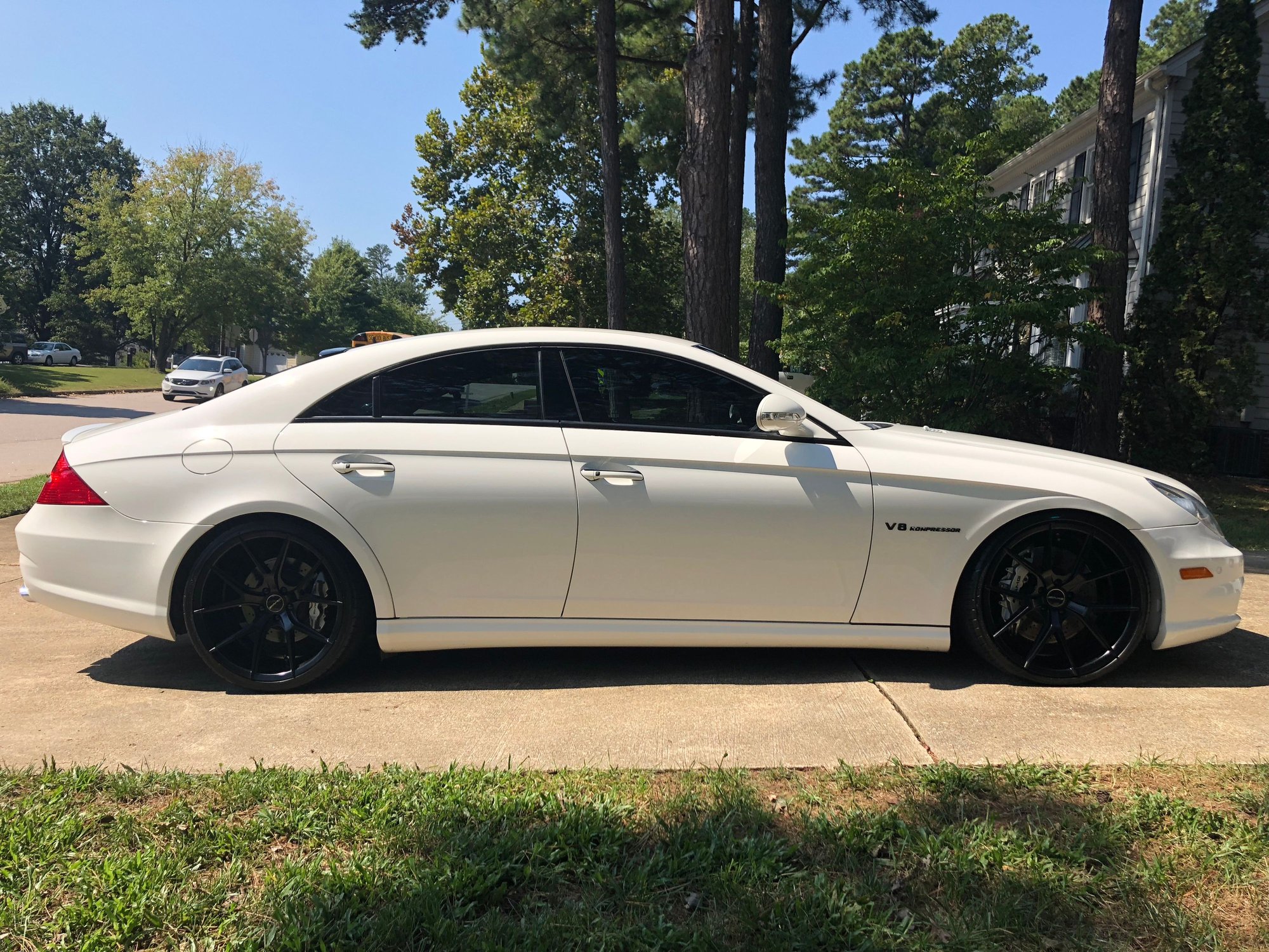 2006 Mercedes-Benz CLS55 AMG - 2006 CLS55 White with low miles on coilovers *second cleanest on the market* - Used - VIN WDDDJ76X16A047297 - 67,000 Miles - 8 cyl - 2WD - Automatic - Sedan - White - Raleigh, NC 27616, United States