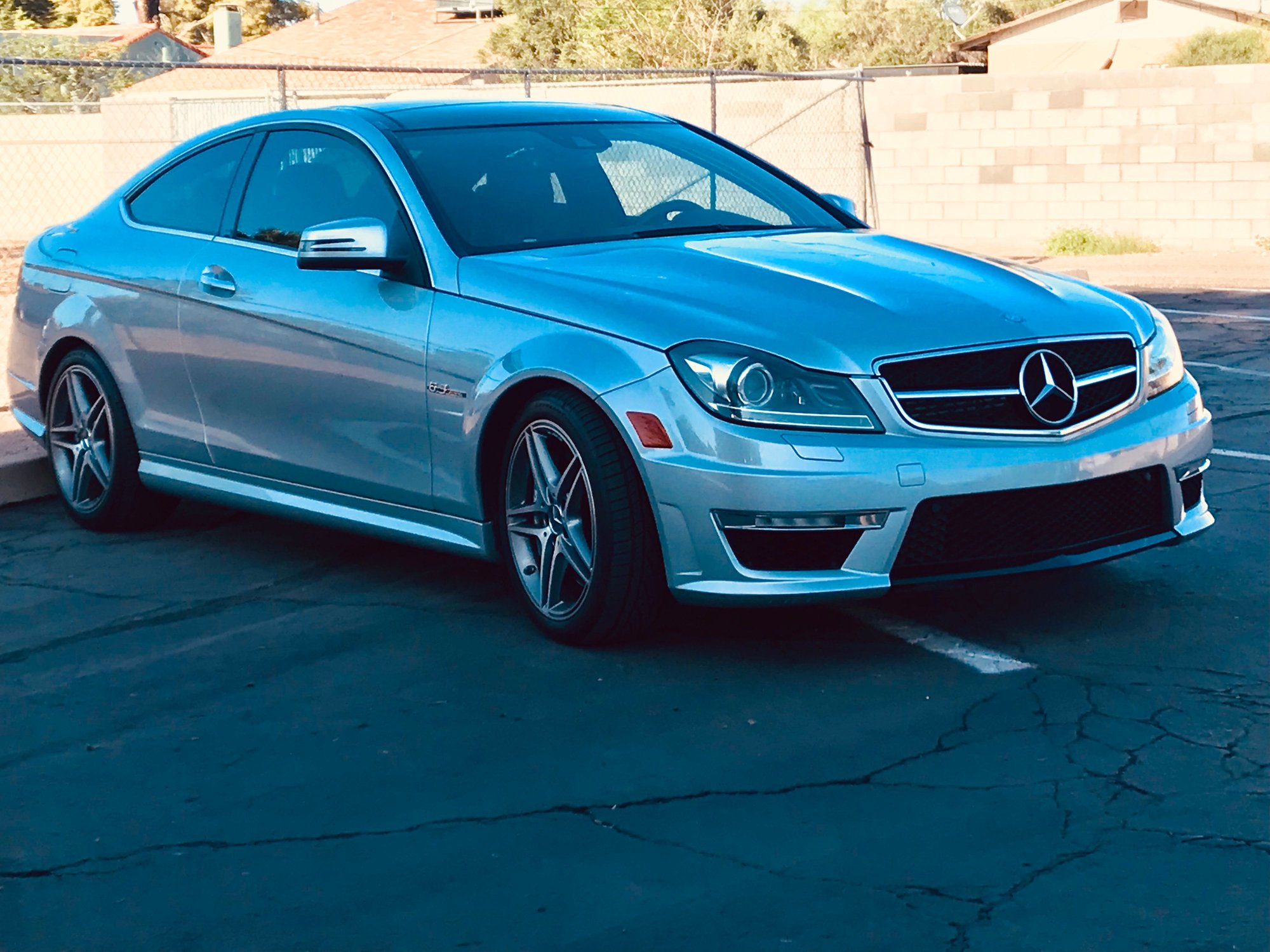 2012 Mercedes-Benz C63 AMG - 2012  Mercedes Benz  C63  AMG,  38k miles! - Used - VIN WDDGJ7HB7CF777907 - 38,000 Miles - 8 cyl - 2WD - Automatic - Coupe - Silver - Phoenix, AZ 85016, United States