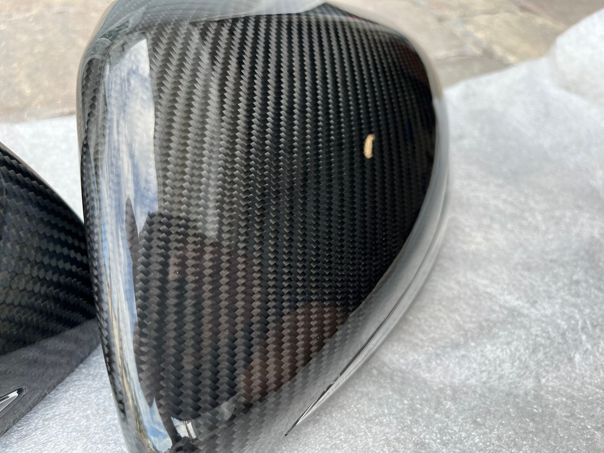 Exterior Body Parts - RW Carbon CF mirror caps fits several 2016+ Mercedes C, E, S class - New - 0  All Models - Fernandina Beach, FL 32034, United States