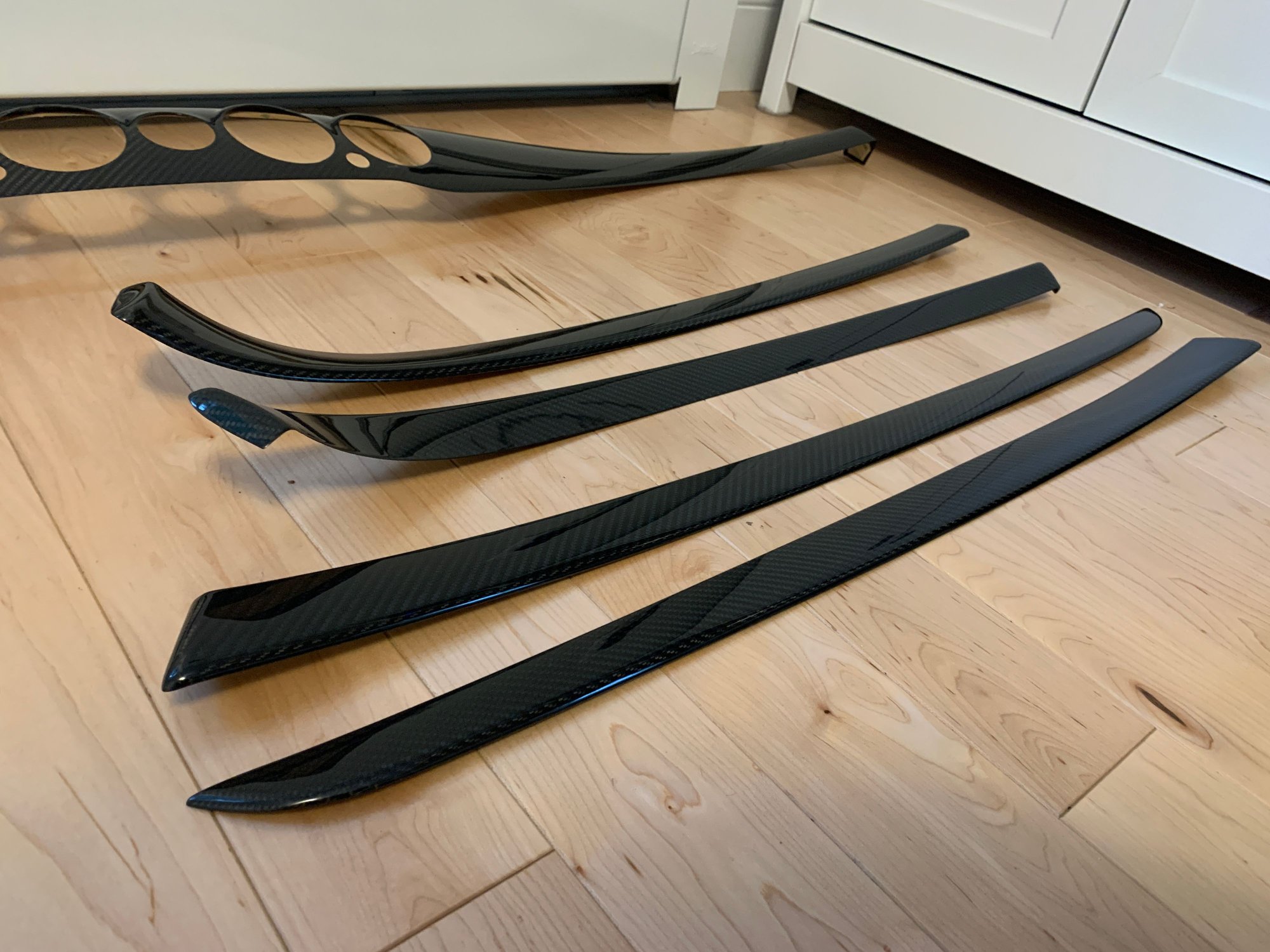 Interior/Upholstery - Real Carbon Fiber Dash Trim Overlay Set for W222 S Class Sedans - New - 2014 to 2017 Mercedes-Benz S550 - 2014 to 2017 Mercedes-Benz S63 AMG - Falmouth, ME 04105, United States