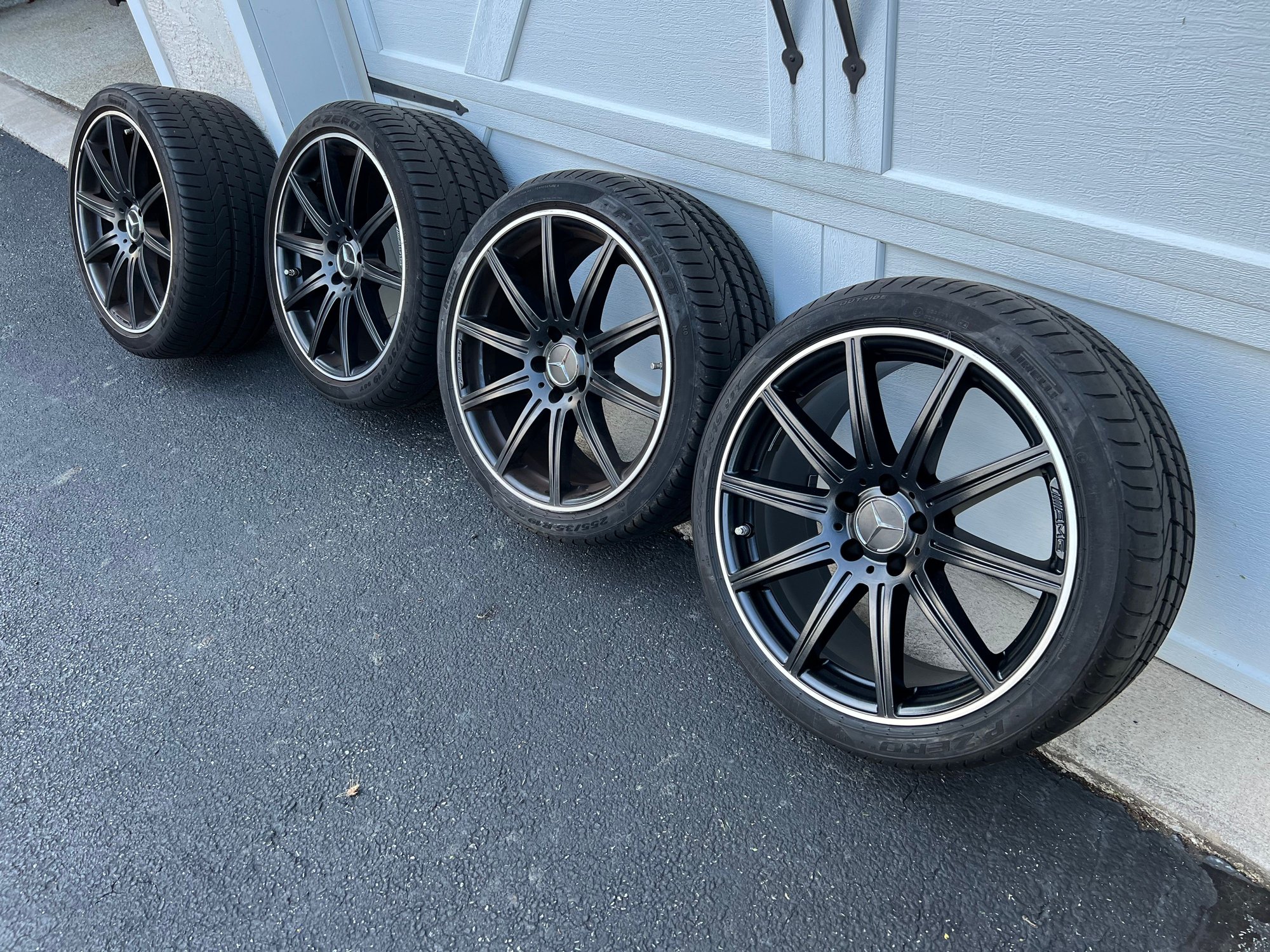 Wheels and Tires/Axles - 10 spoke black AMG wheels and new tires - Used - 2012 to 2015 Mercedes-Benz E63 AMG S - Philadelphia, PA 19063, United States