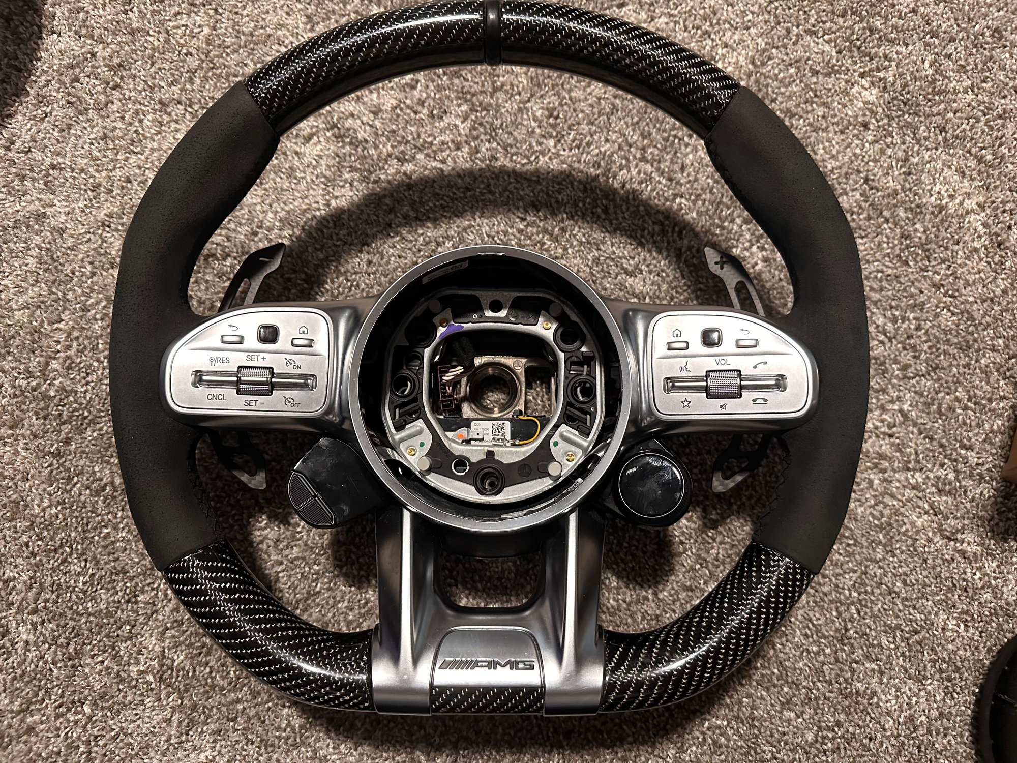 2020 Mercedes-Benz C43 AMG - OEM Carbon Wheel for W205 C63/C43 w/AMG Drive Units & JQ Werks Carbon Paddles - Steering/Suspension - $1,200 - Ann Arbor, MI 48103, United States