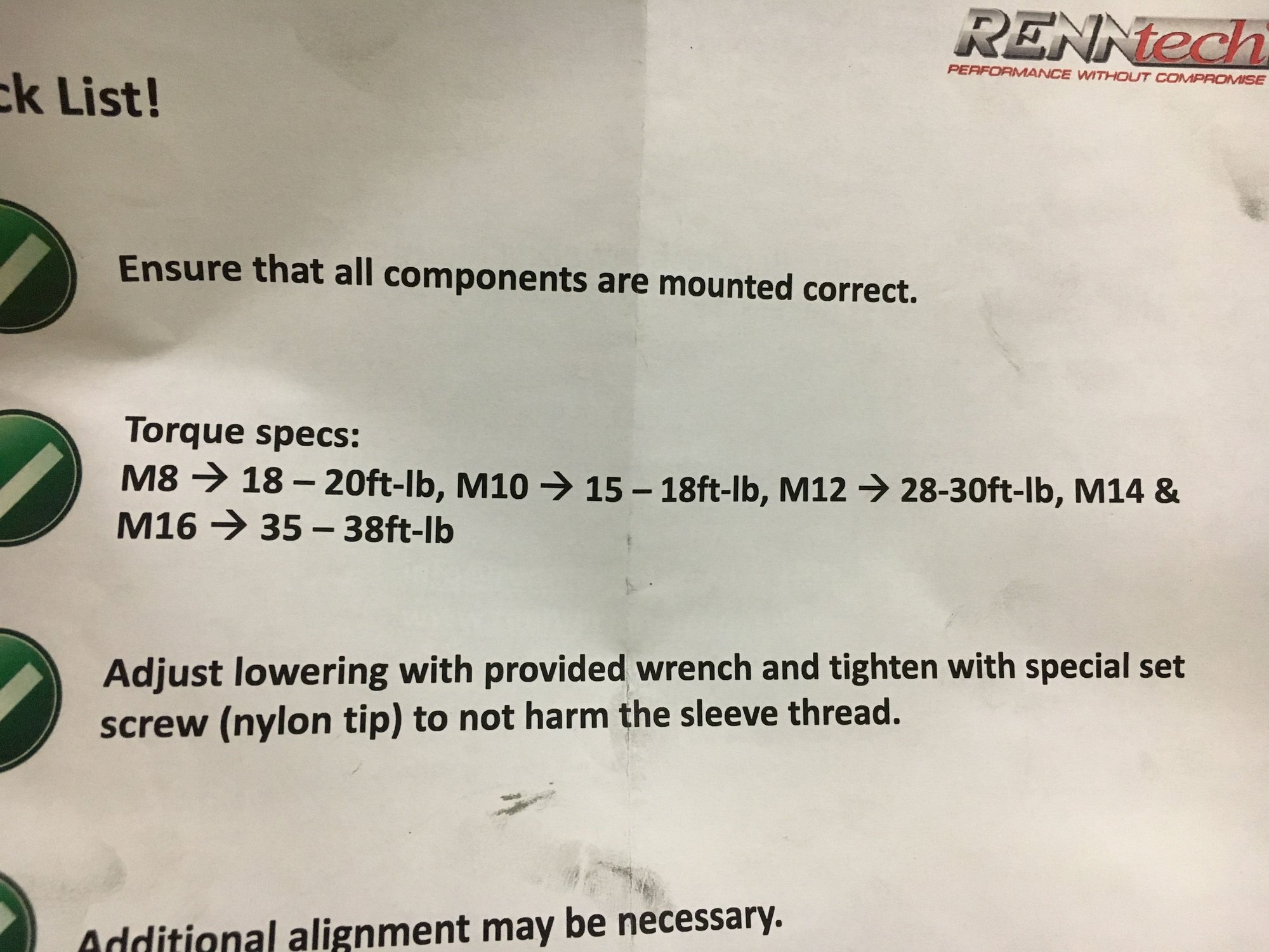 Torque Specs for Front Struts Forums
