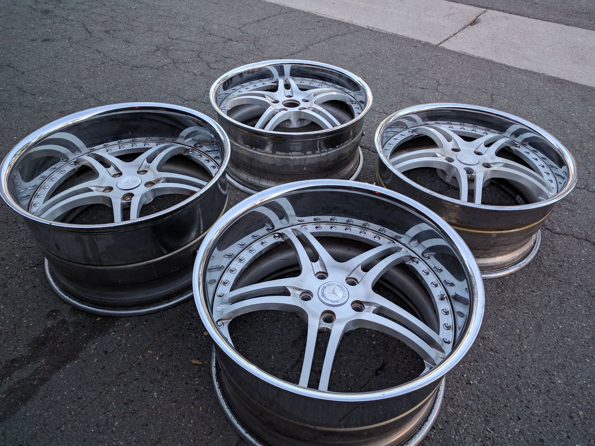 Wheels and Tires/Axles - AC FORGED WHEELS RIMS SPLIT5 SATIN 3 PIECE 20" - Used - 2006 to 2010 Mercedes-Benz CLS550 - Cerritos, CA 90703, United States