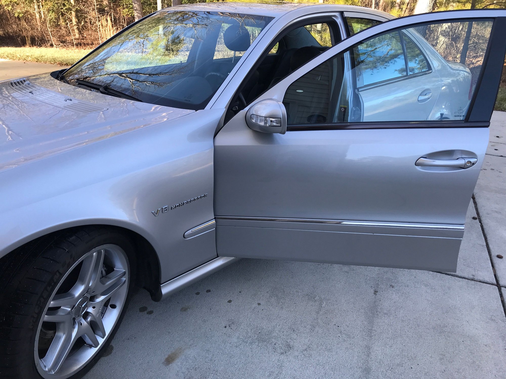 2004 Mercedes-Benz E55 AMG - For Sale: 2004 E55 AMG Silver/Black 94,656 miles - Used - VIN WDBUF76J04A395644 - 94,656 Miles - 8 cyl - 2WD - Automatic - Sedan - Silver - Chesterfield, VA 23838, United States