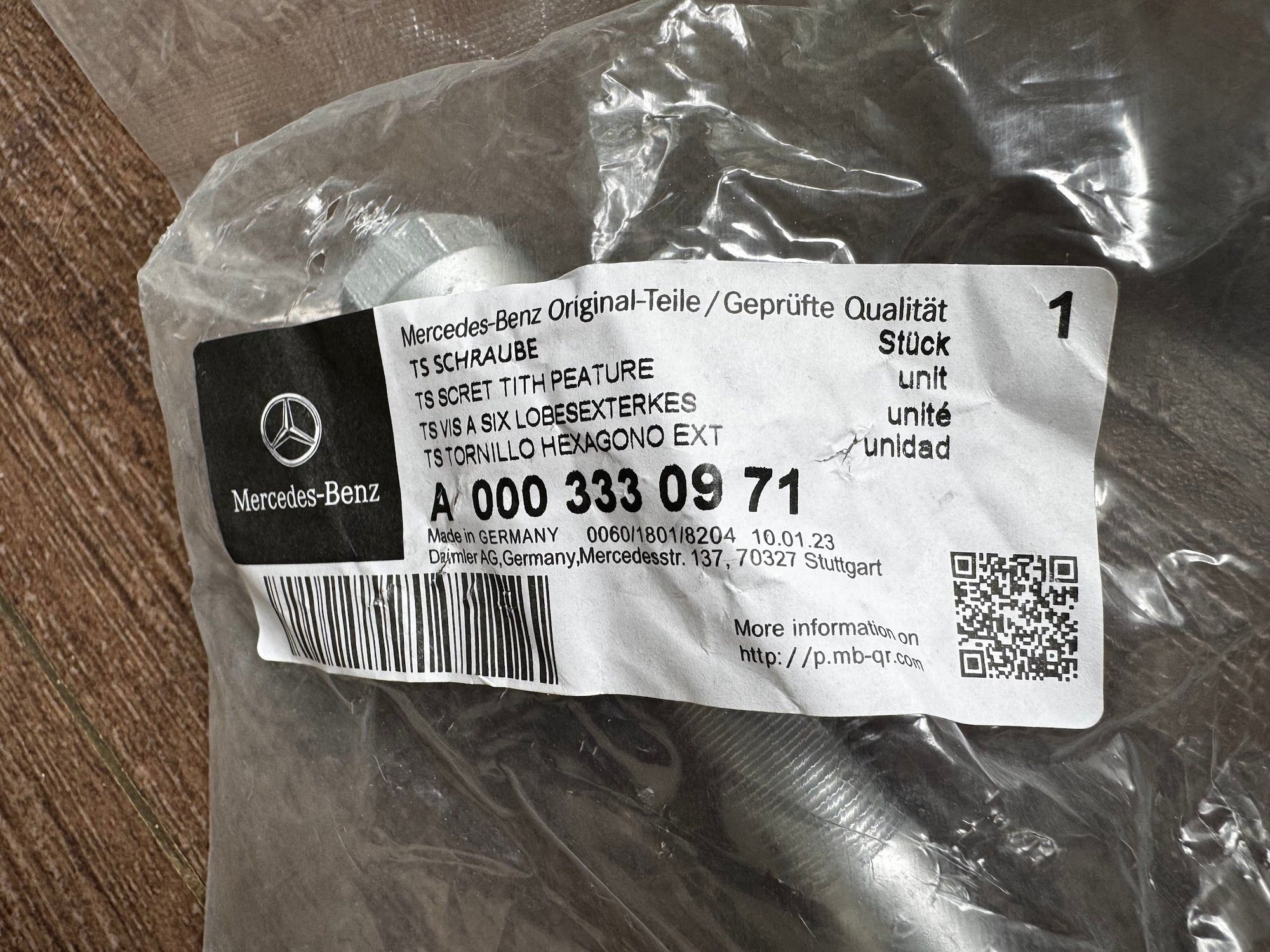 mb correction bolt