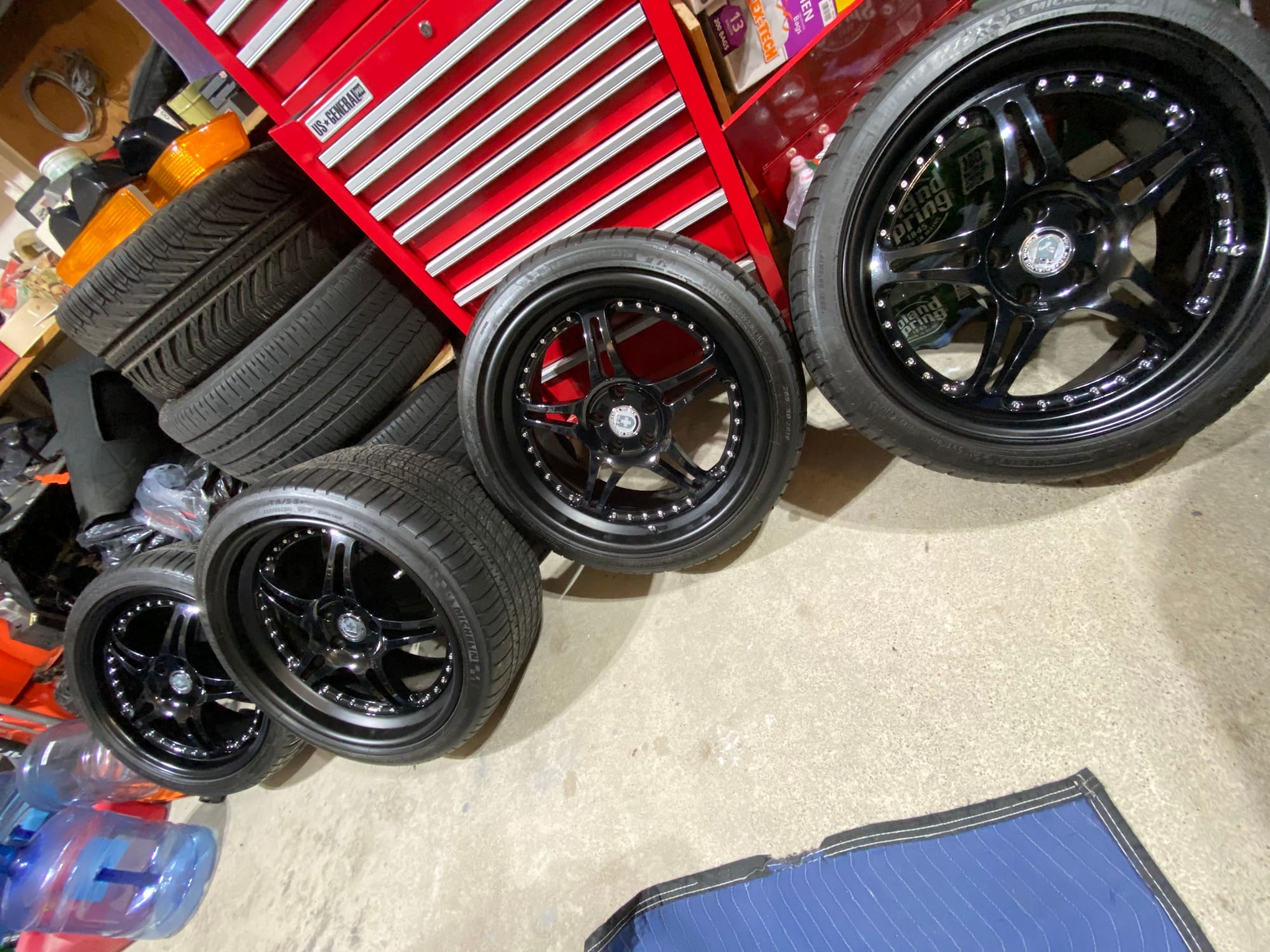 Wheels and Tires/Axles - HRE 547 - 19" Forged 3 Piece Wheels WITH Michelin Tires - Used - Wayne, NJ 07470, United States