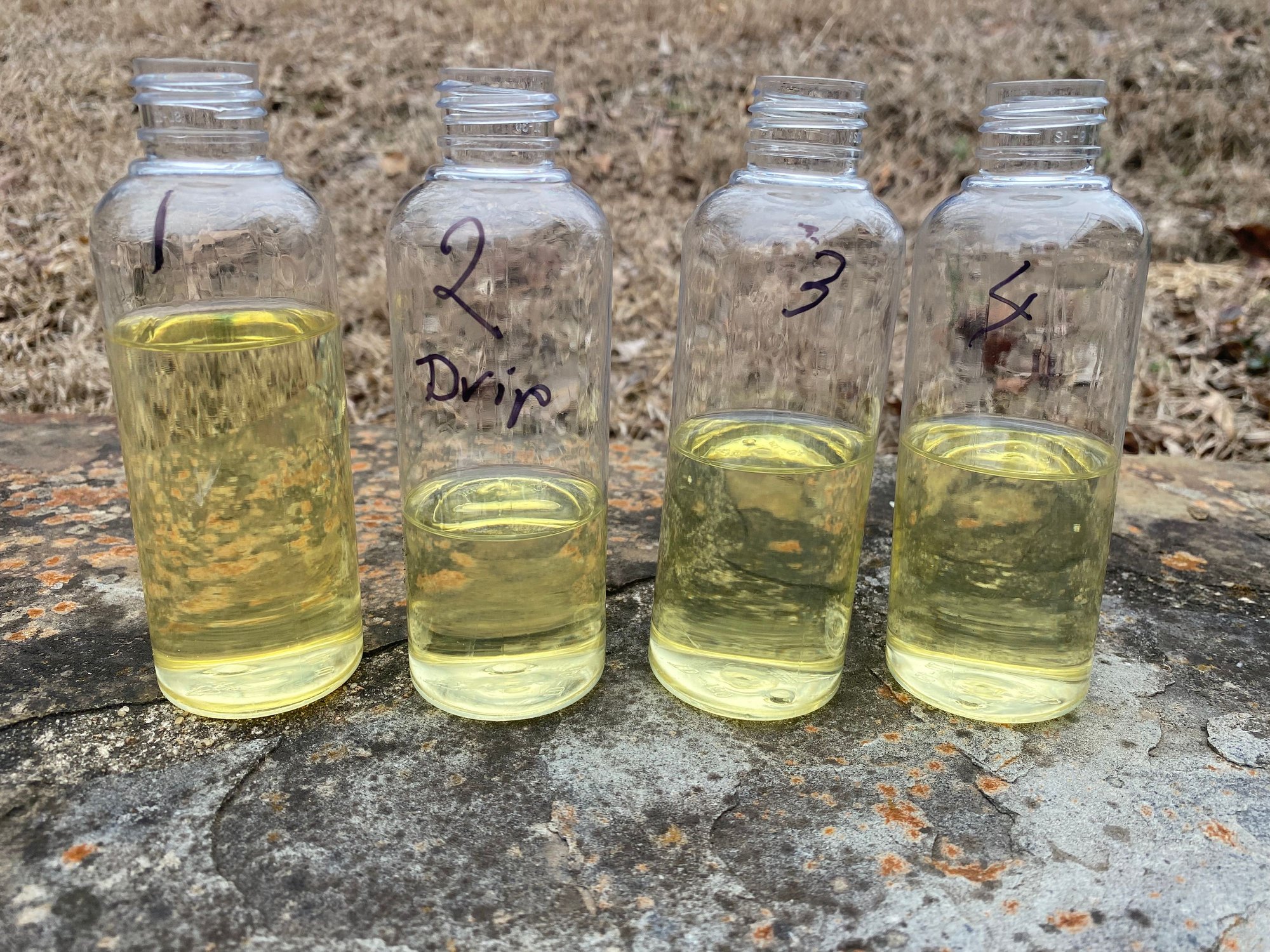 I decided to do a fuel quantity test out of each of the injectors. Not good! I jumped the fuel pump relay at 30 and 87. Ignition on. Injector 2 was dripping without deflecting the air flap. Injector 1 gets twice as much fuel as 3 and 4. What is the advice the group would have. 