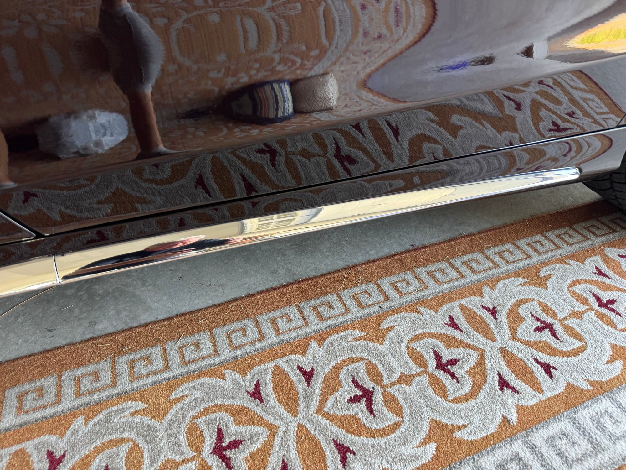 Rear of trim piece