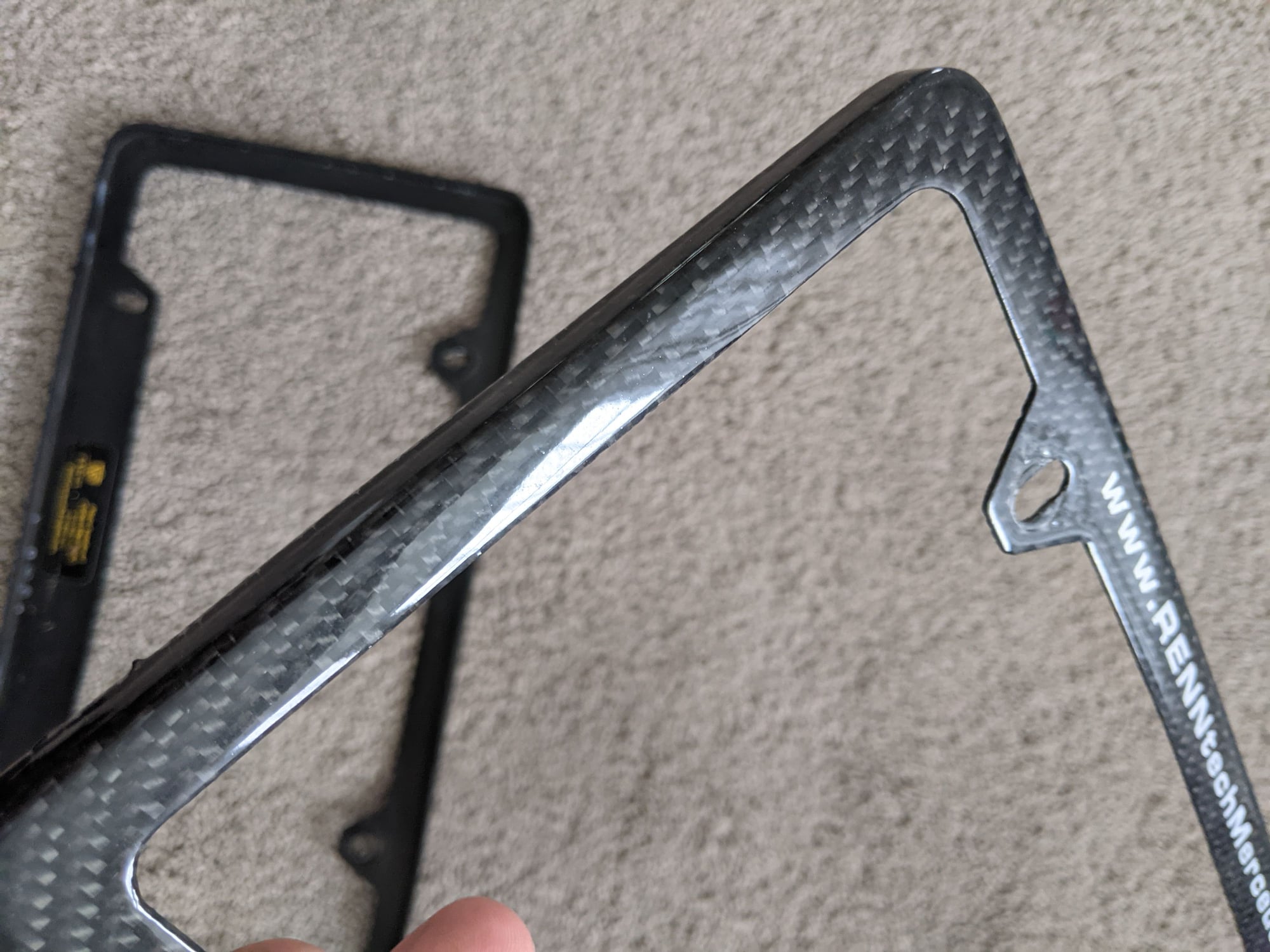 Accessories - RennTech Carbon Fiber License Plate Frames - Used - All Years Any Make All Models - Clifton, VA 20124, United States