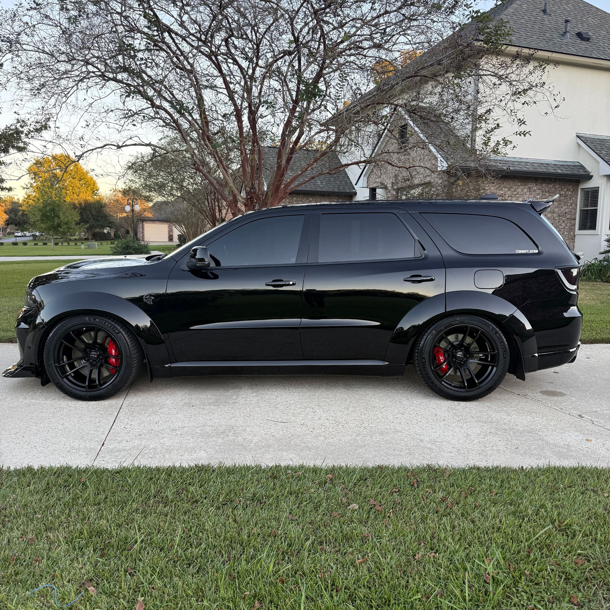 Full Widebody kit, Full Adjustable Bwoody suspension, AAD billet adjustable control arms, steel lines, custom airlift I did, custom bags.