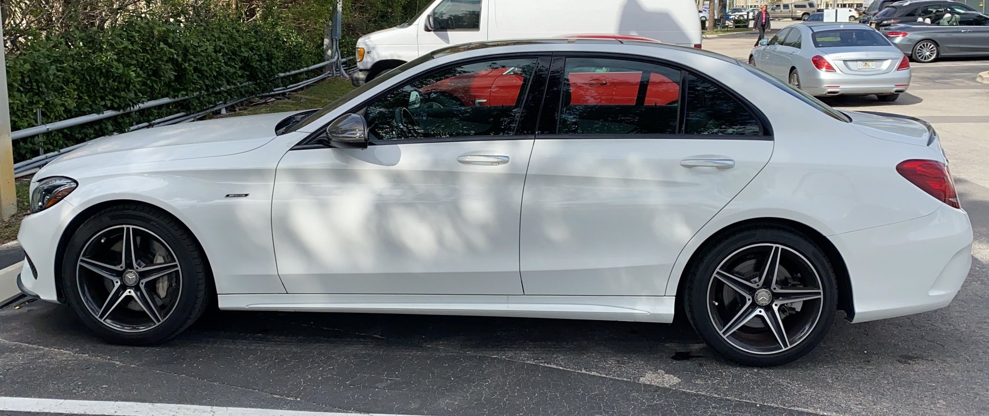 Wheels and Tires/Axles - 18'' 5 Spoke AMG Wheels(Full set with continental tires) - Used - 2013 to 2016 Mercedes-Benz C450 AMG - Miami Lakes, FL 33018, United States