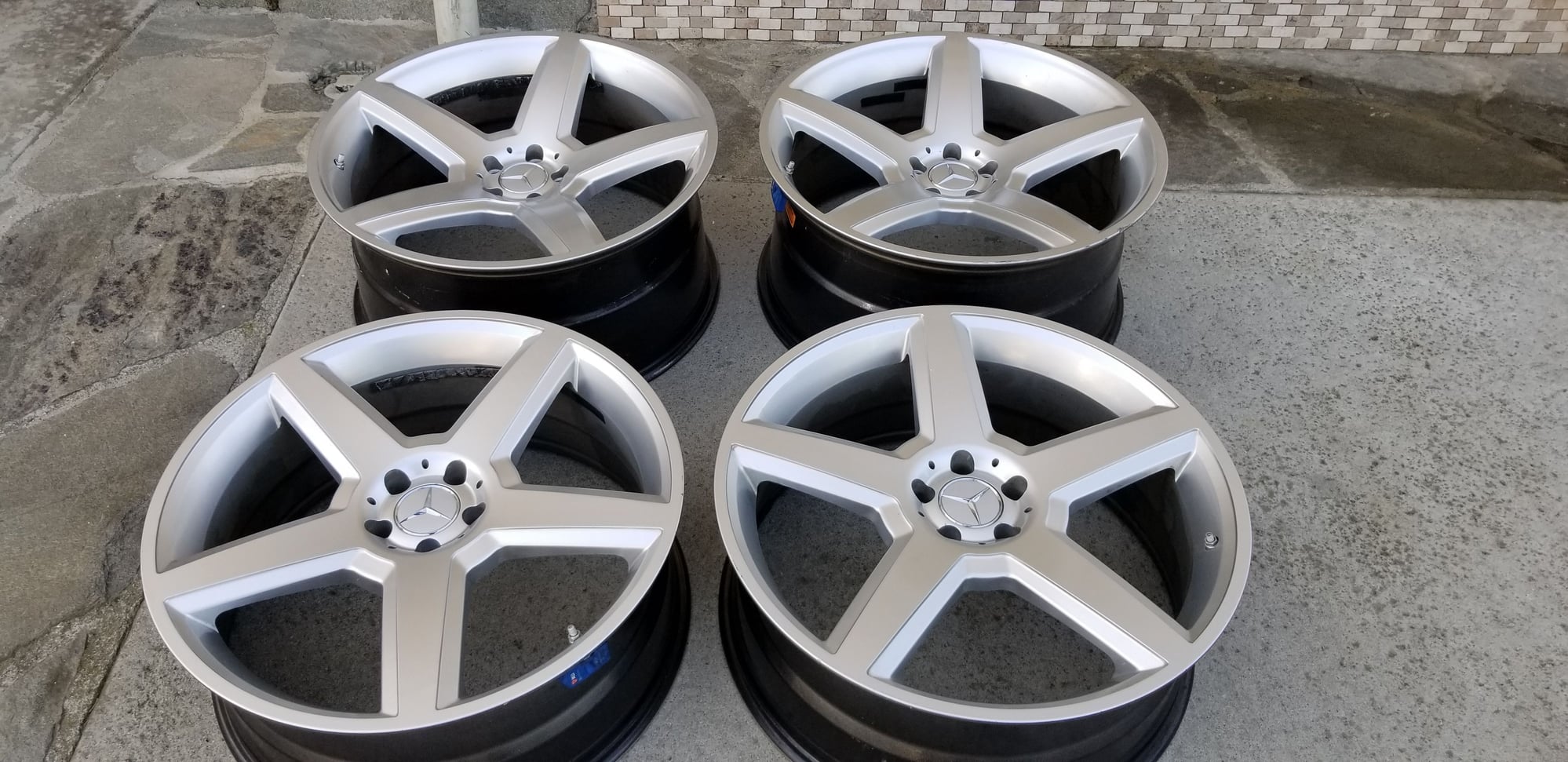 Wheels and Tires/Axles - 22" AMG rep wheels 5x112 Staggered Mercedes S550 GL450 ML350 - Used - 2007 to 2019 Mercedes-Benz S550 - San Gabriel Valley, CA 91745, United States