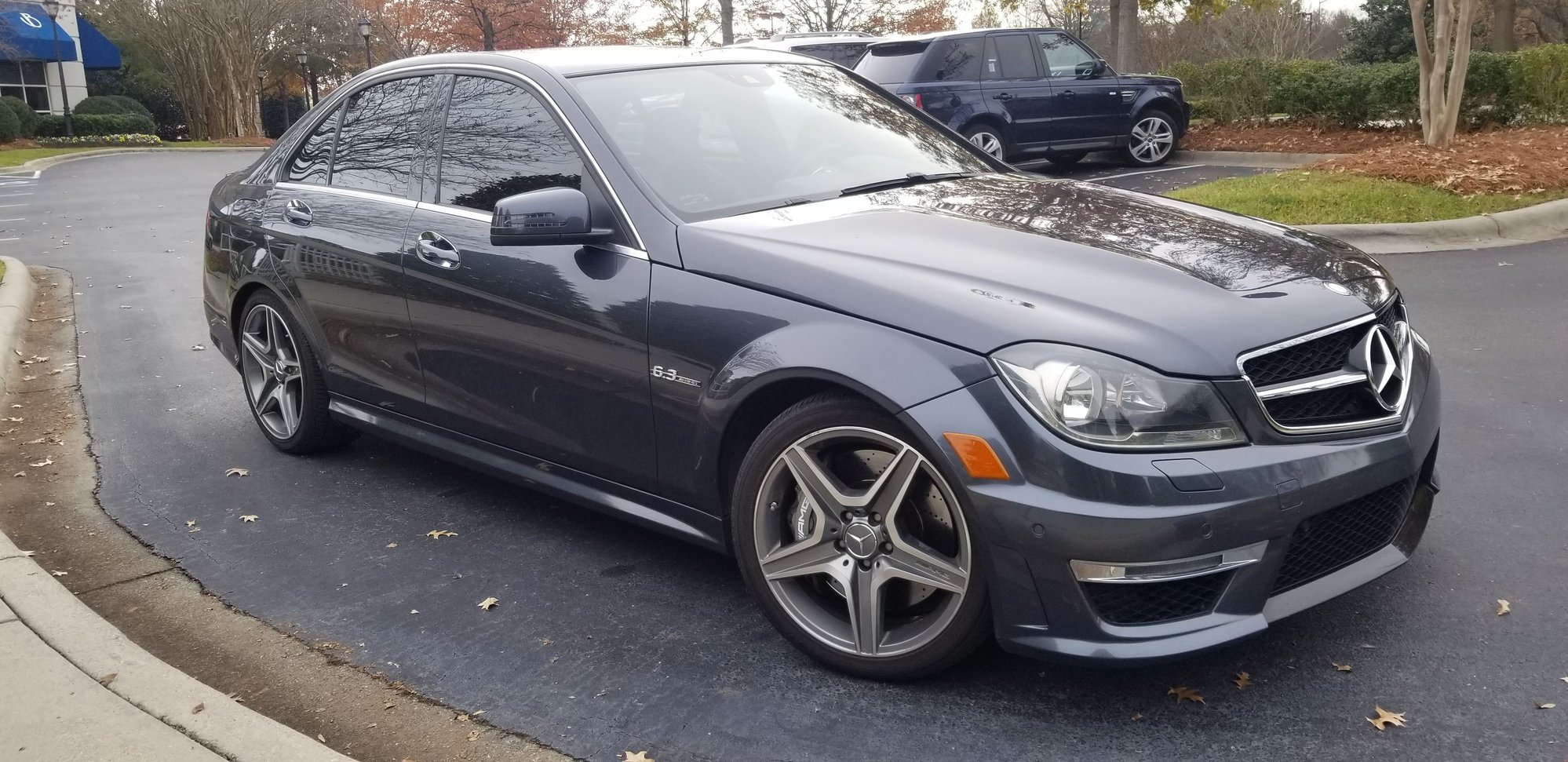 2013 Mercedes-Benz C63 AMG - 2013 C63 with two tone red Nappa leather - Used - VIN WddGf7Hb3da858547 - 51,000 Miles - 8 cyl - 2WD - Automatic - Sedan - Gray - Charlotte, NC 28226, United States