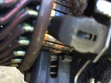 Commutator scratched up by springs dues to brush disintegration... starter was less then 12 years old as it’s a 2010, in my opinion this is abnormal and a defect.
