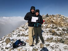 My wife and I at the Grays Peak summit, our first 14er.