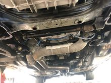 Old exhaust system to low to ground and moves too much