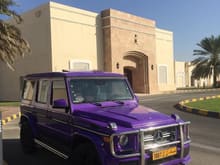 Purple Mercedes-Benz G63 AMG spotted in Oman.