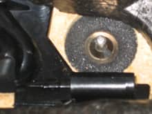 Close up of attachment point