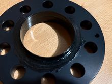 Greased inner and outer and very then layer on front and rear mounting surfaces then wiped the surfaces off. Left grease in the hub diameter parts (did not wipe off those)