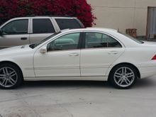 "New" wheels off a 2012 C250 or C300 - don't remember which but I think they're the same)